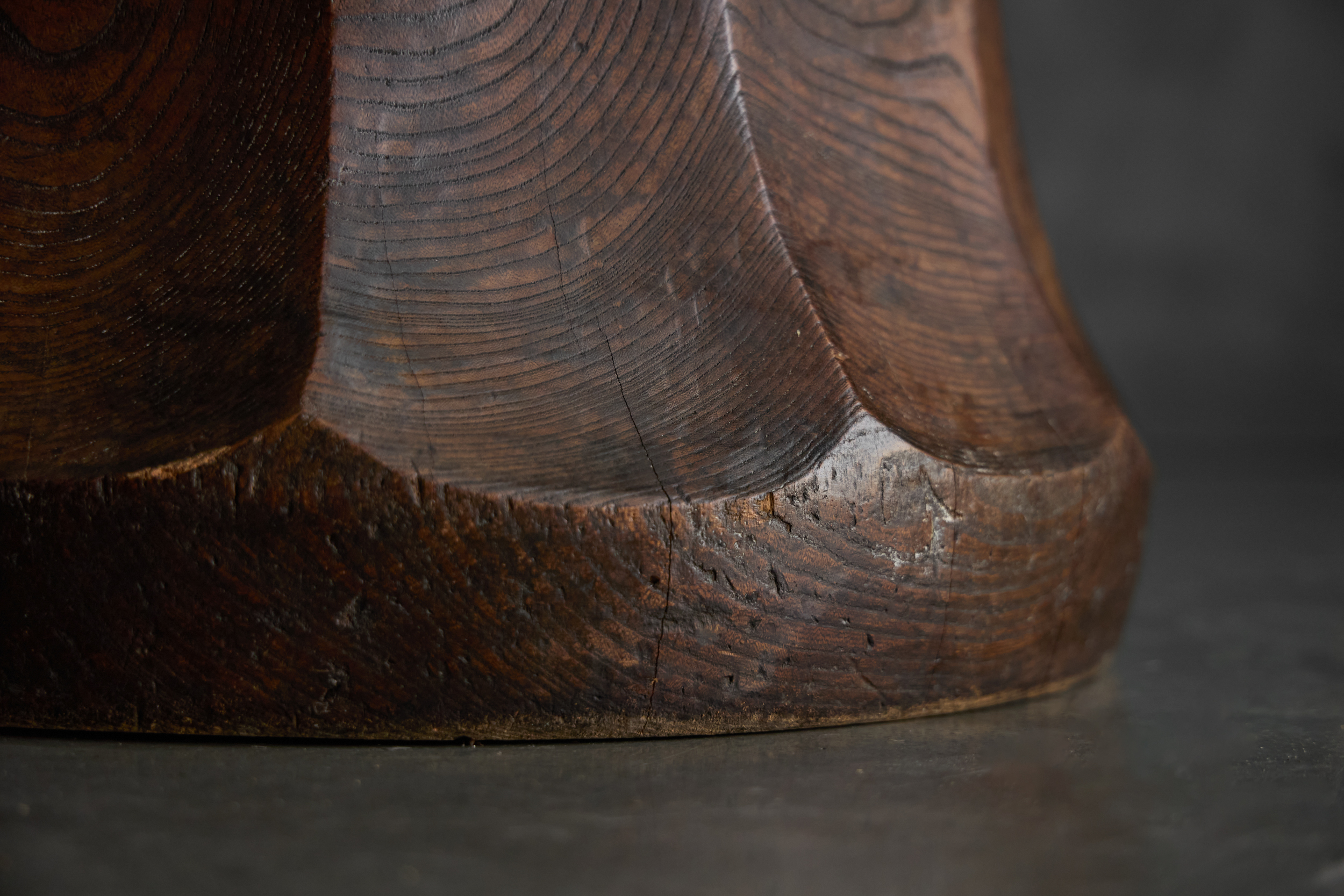 Hand-Carved Sculptural Usu Mortar, Japan - Early 20th Century