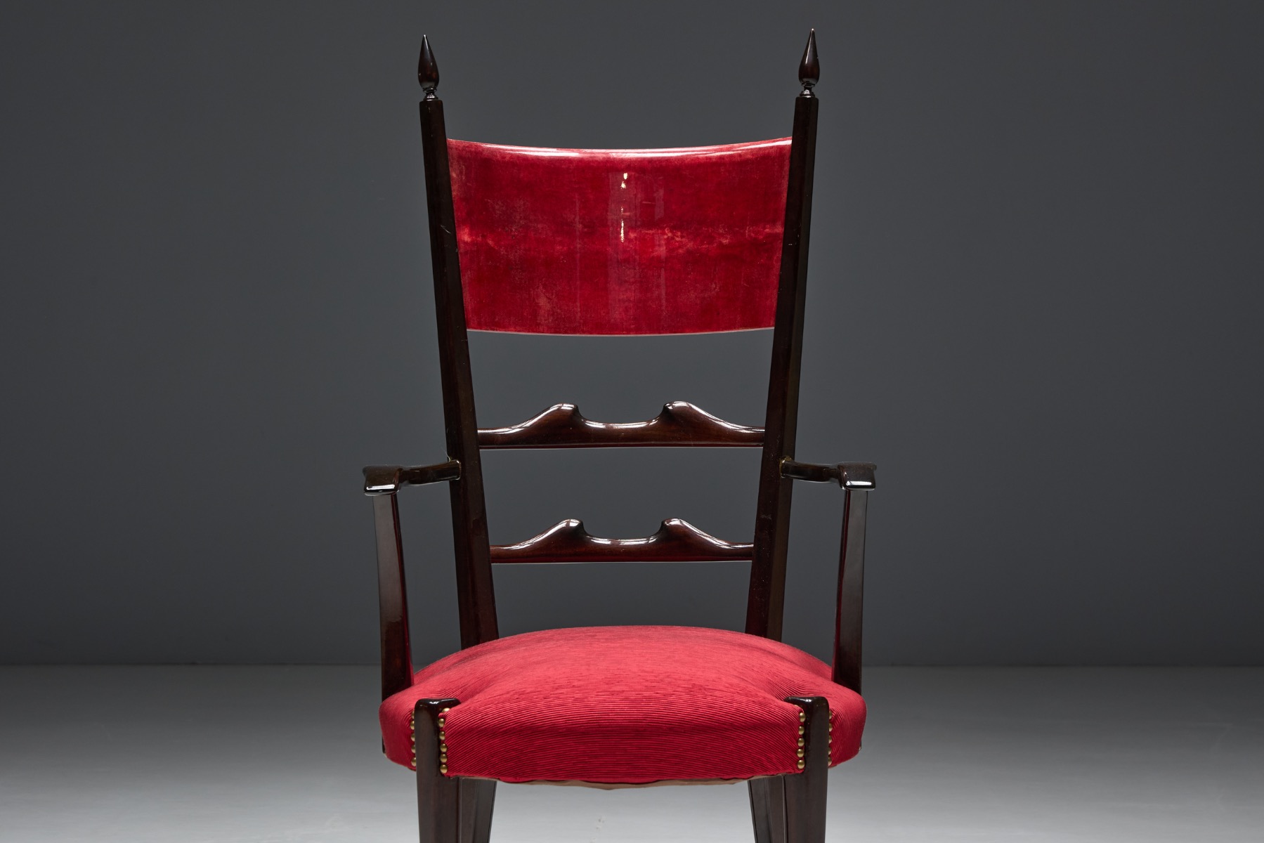 High-Back Dining Chairs by Aldo Tura, Italy –1962