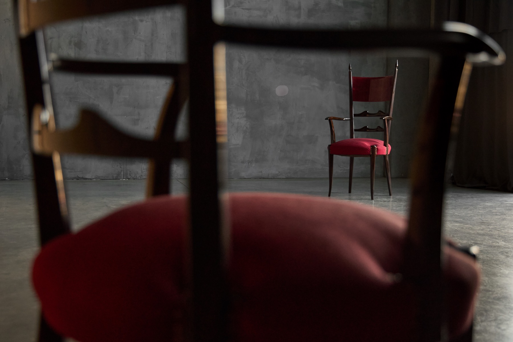 High-Back Dining Chairs by Aldo Tura, Italy –1962