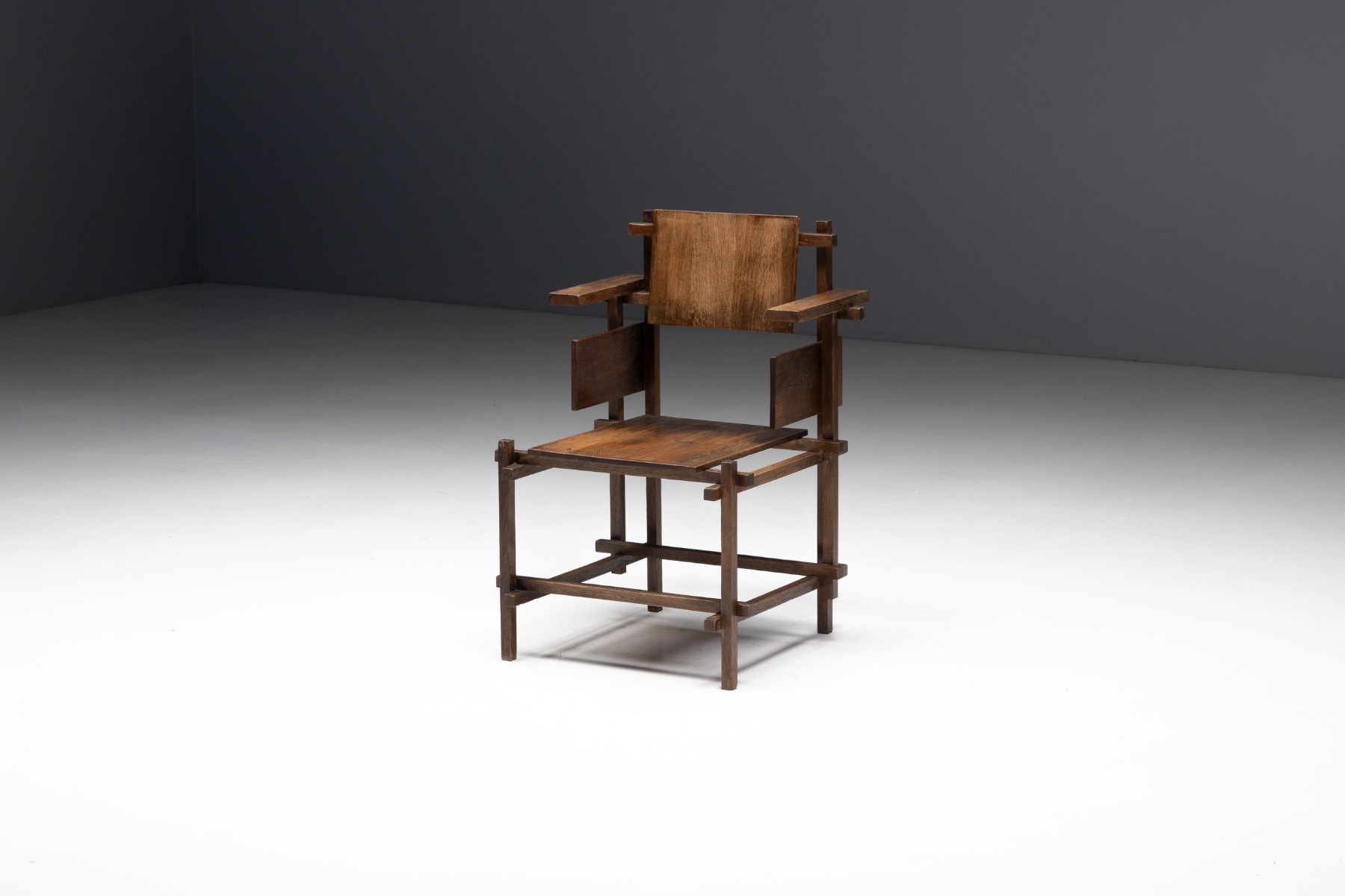 High Chair, Attributed to Gerrit Rietveld, Netherlands - design ca. 1920