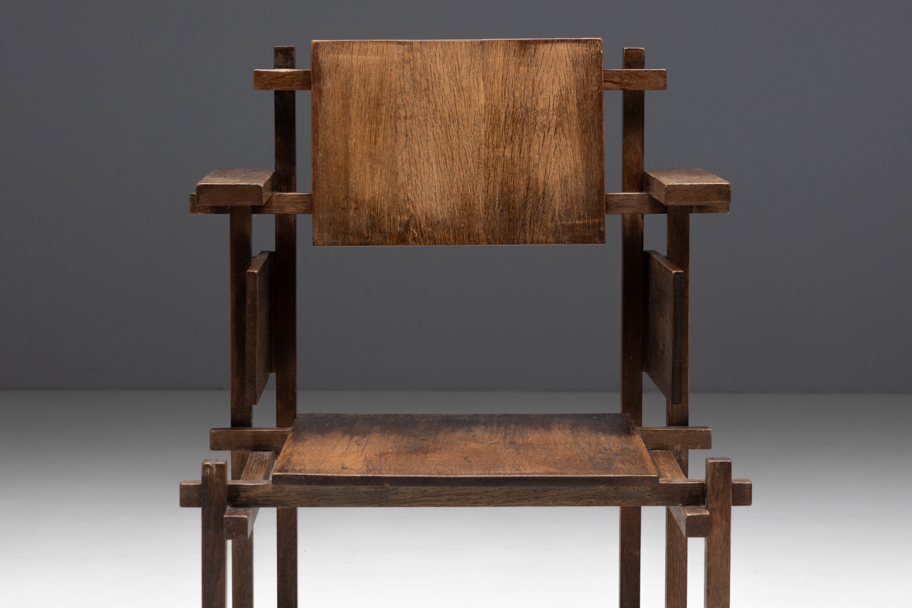 High Chair, Attributed to Gerrit Rietveld, Netherlands - design ca. 1920