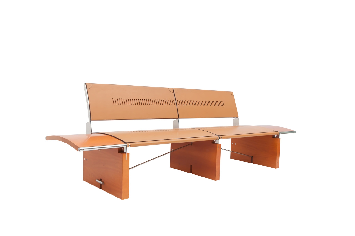 Walnut And Leather Africa Bench, Jaime Tresserra - 1988