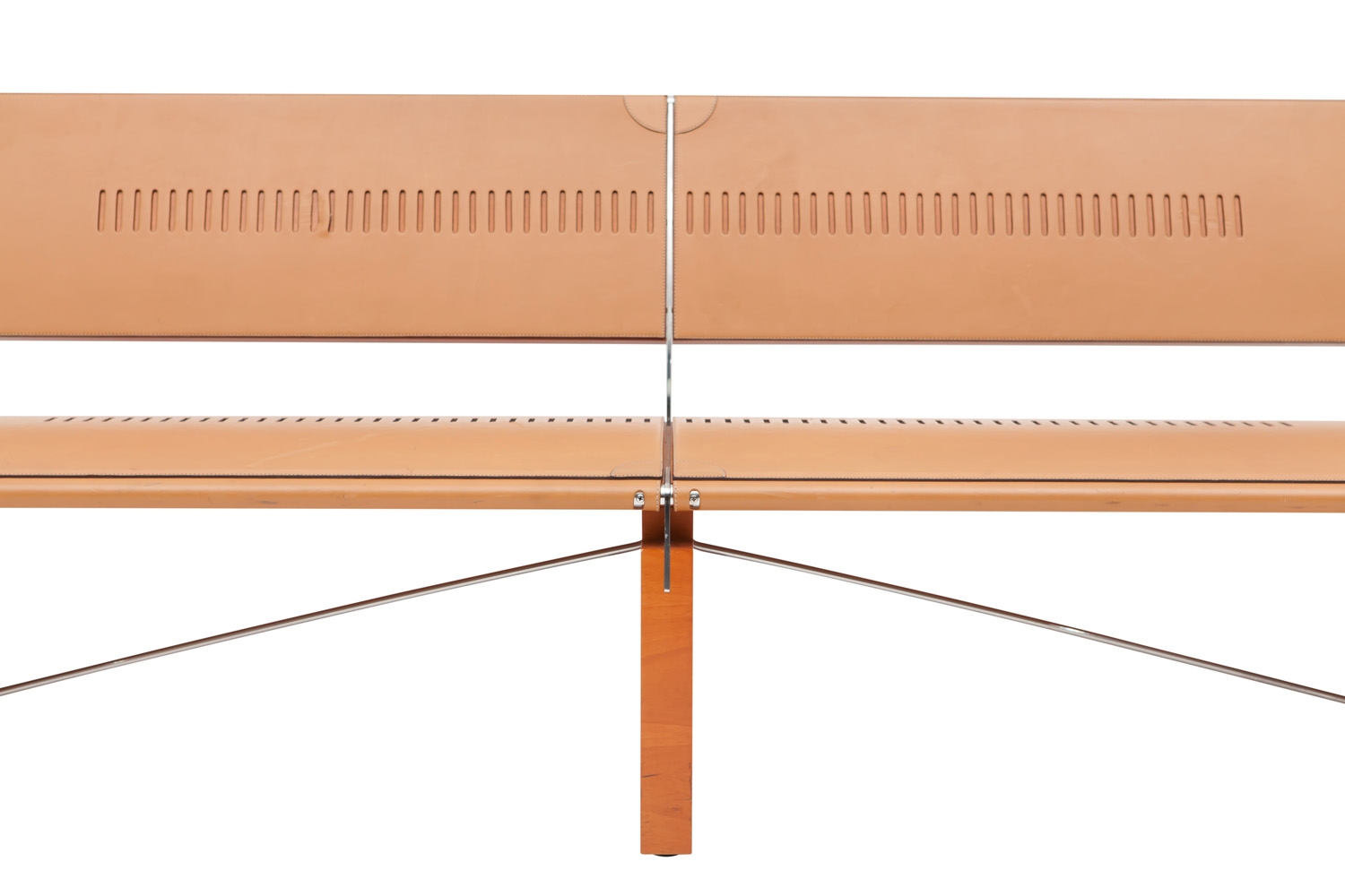 Walnut And Leather Africa Bench, Jaime Tresserra - 1988