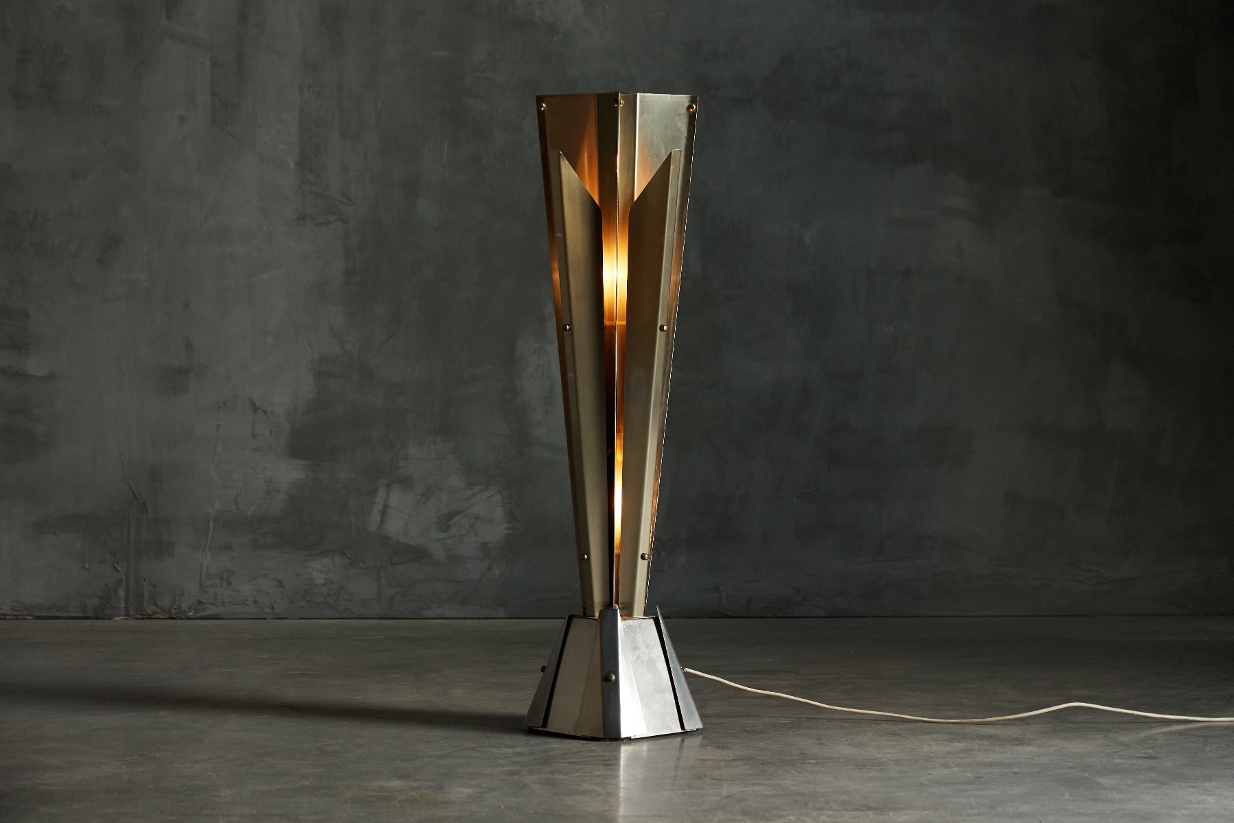 Hollywood Regency Maison Charles Star Shaped Floor Lamp - 1960s