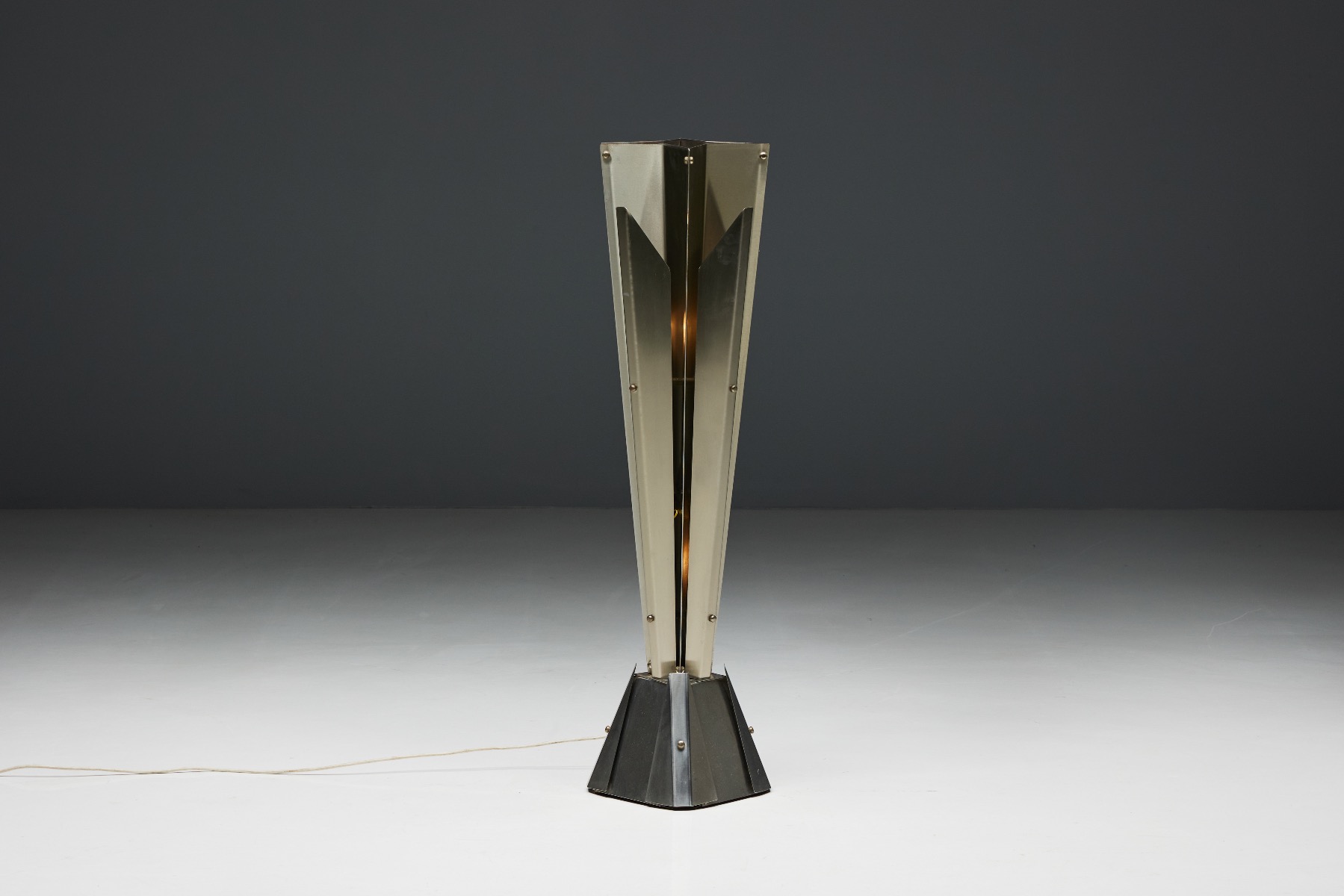 Hollywood Regency Maison Charles Star Shaped Floor Lamp - 1960s
