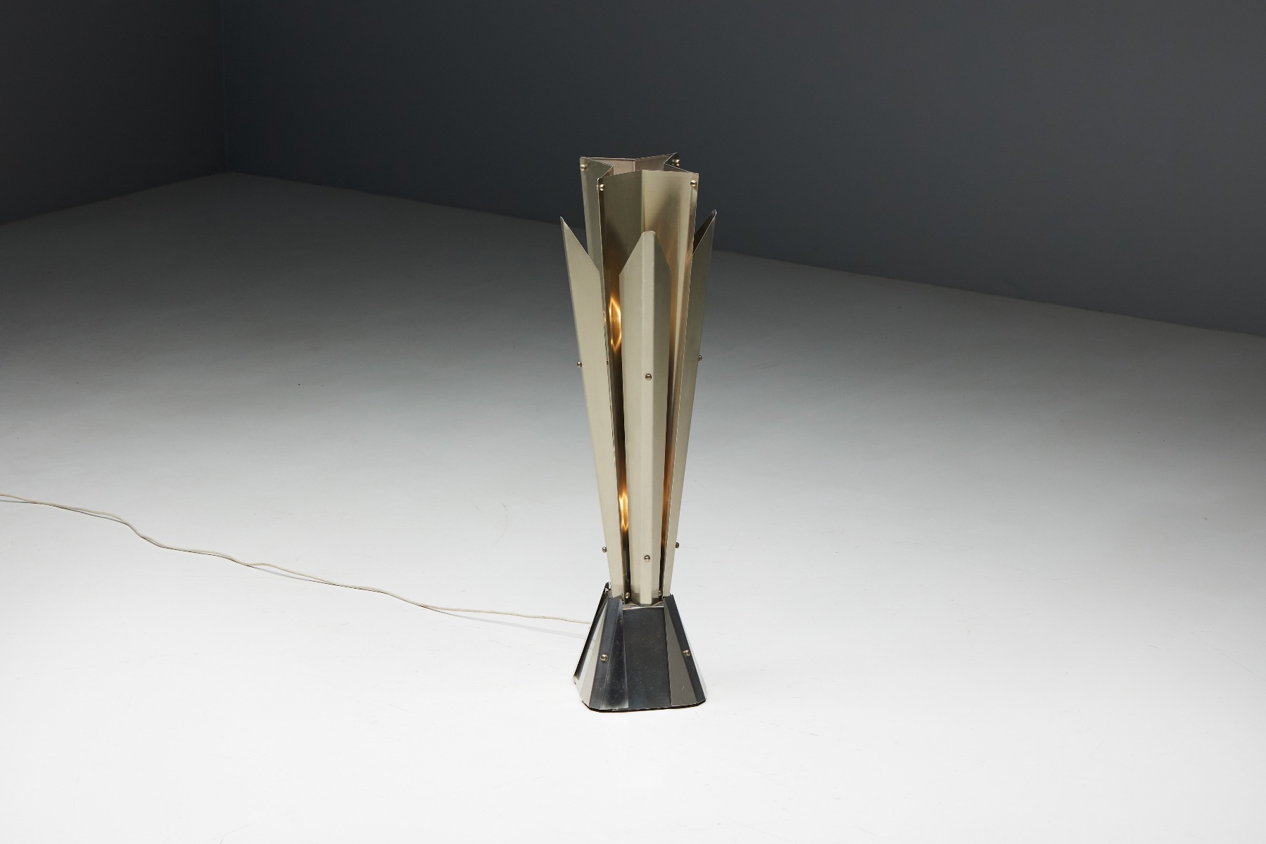 Hollywood Regency Maison Charles Star Shaped Floor Lamp - 1960s