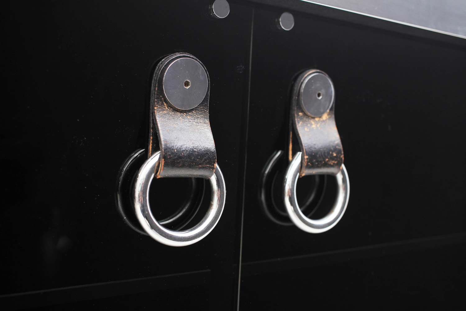 Black Chrome Italian Commode, Guido Faleschini - 1970s