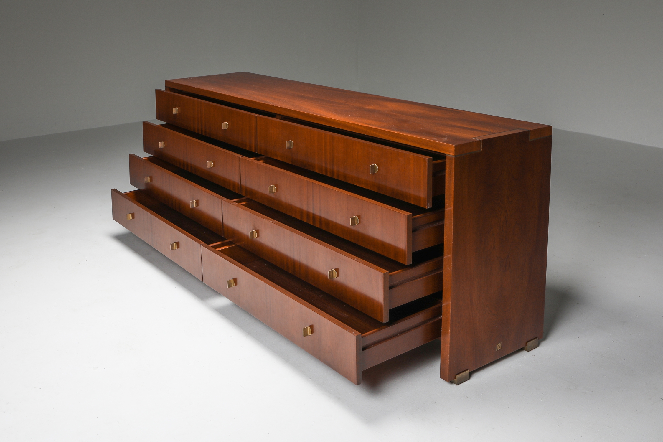 Italian Commode with Drawers Attributed to Carlo Scarpa - 1965