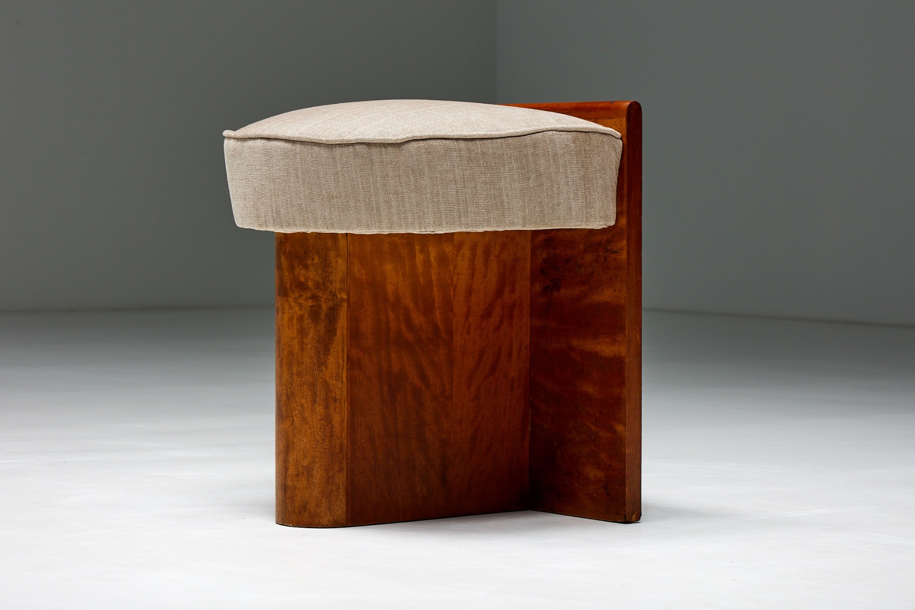 Italian Minimalist Stool - 1950s