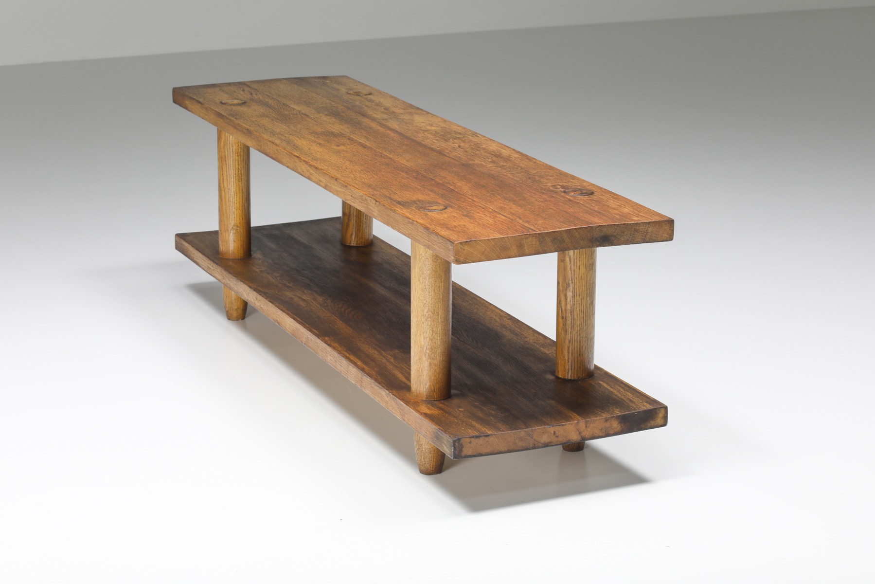Italian Wooden Rationalist Bench  - 20th Century