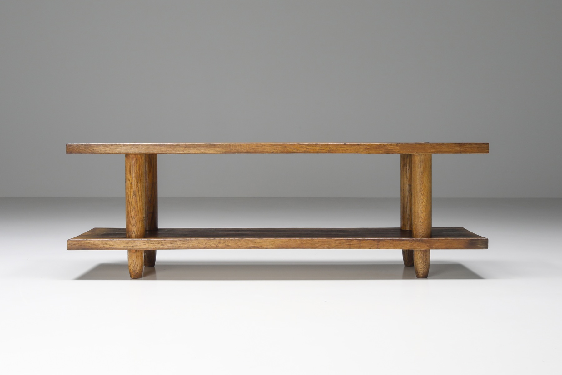 Italian Wooden Rationalist Bench  - 20th Century