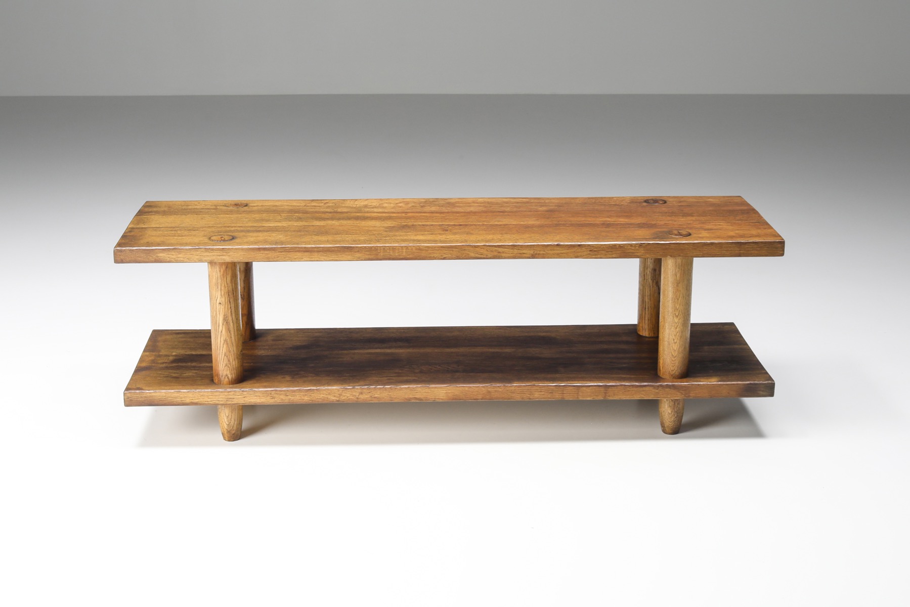Italian Wooden Rationalist Bench  - 20th Century