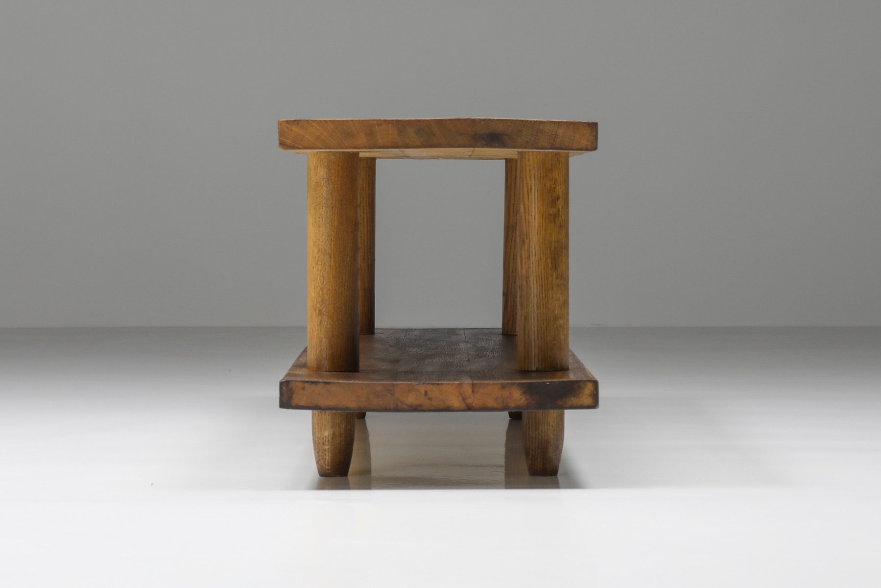 Italian Wooden Rationalist Bench  - 20th Century