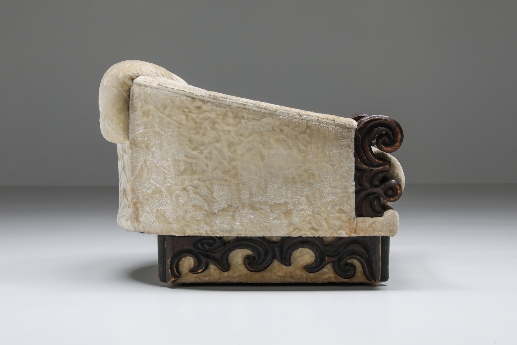 Pair of Japanoiserie Art Deco Expressionist Lounge Chairs - 1920s