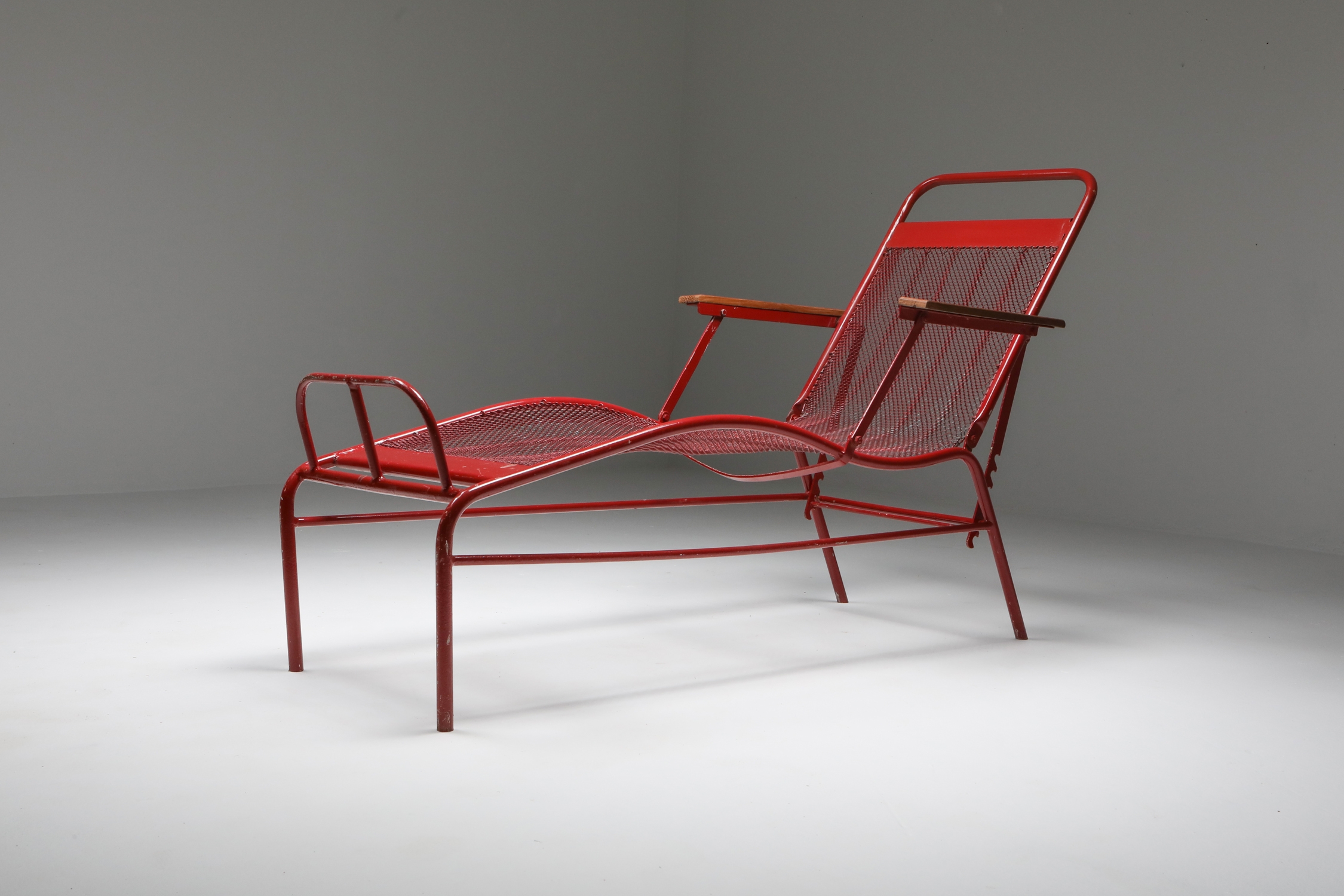 Jean Prouvé & Jules Leleu Reclining Chaise Longue for Martel de Janvile - 1937