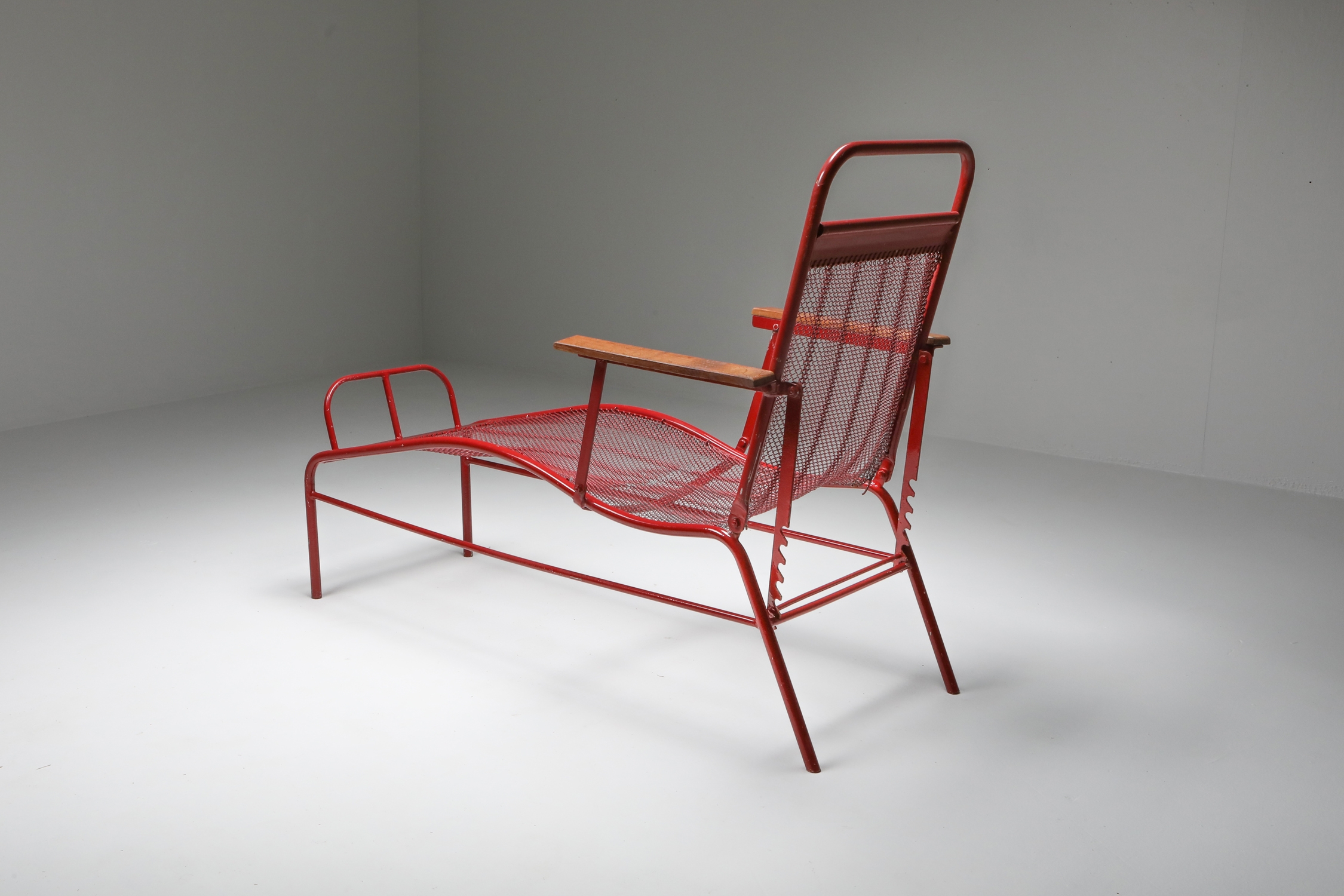 Jean Prouvé & Jules Leleu Reclining Chaise Longue for Martel de Janvile - 1937