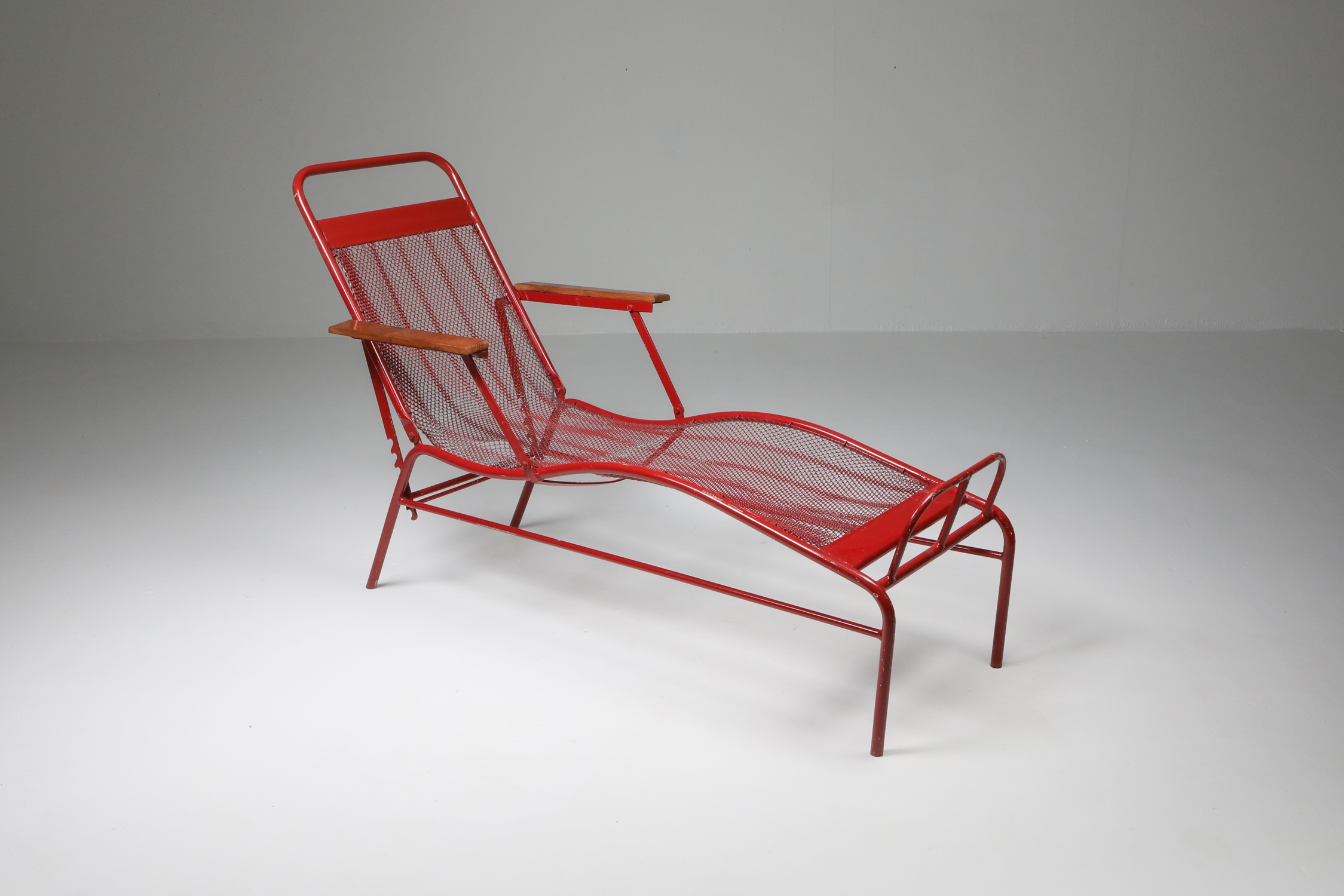 Jean Prouvé & Jules Leleu Reclining Chaise Longue for Martel de Janvile - 1937