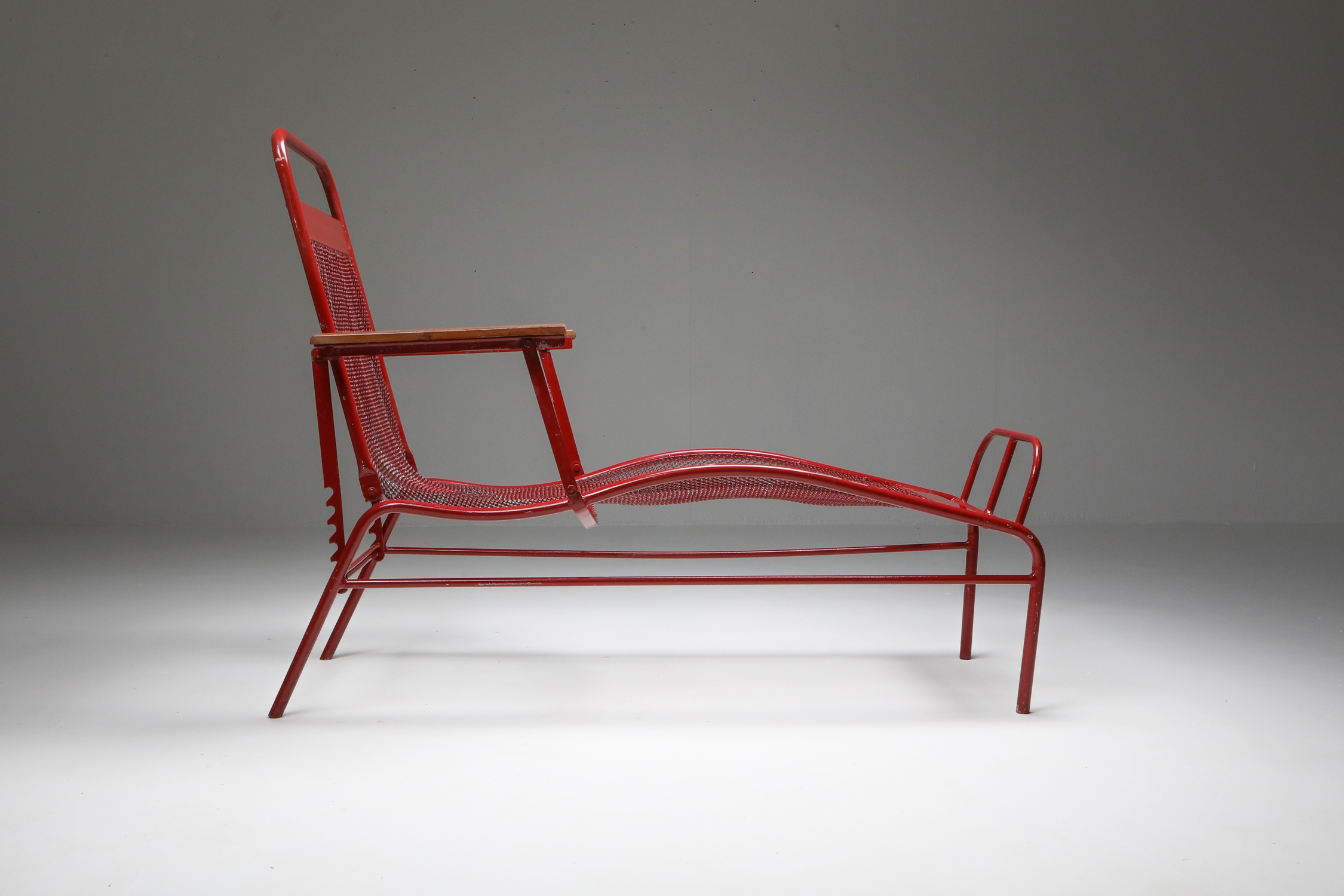 Jean Prouvé & Jules Leleu Reclining Chaise Longue for Martel de Janvile - 1937