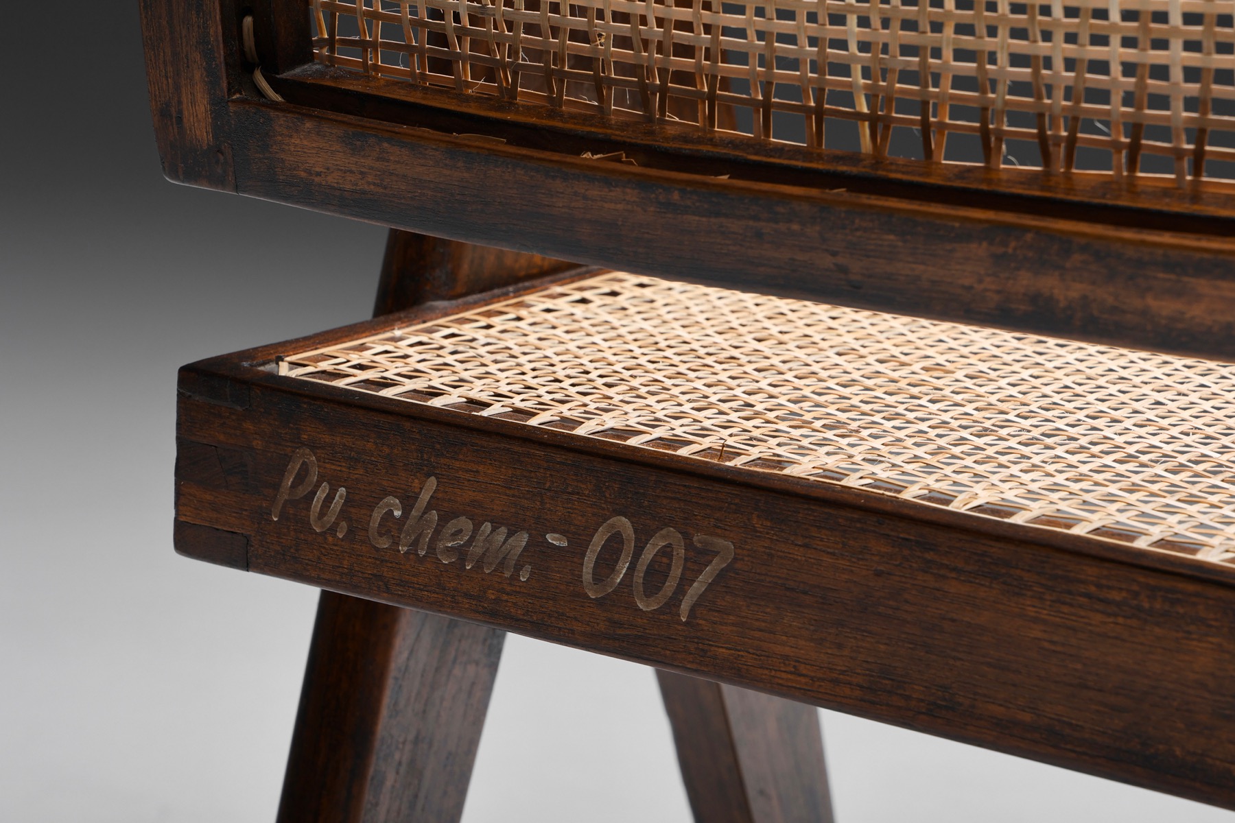 Office Cane Chairs by Pierre Jeanneret - 1955