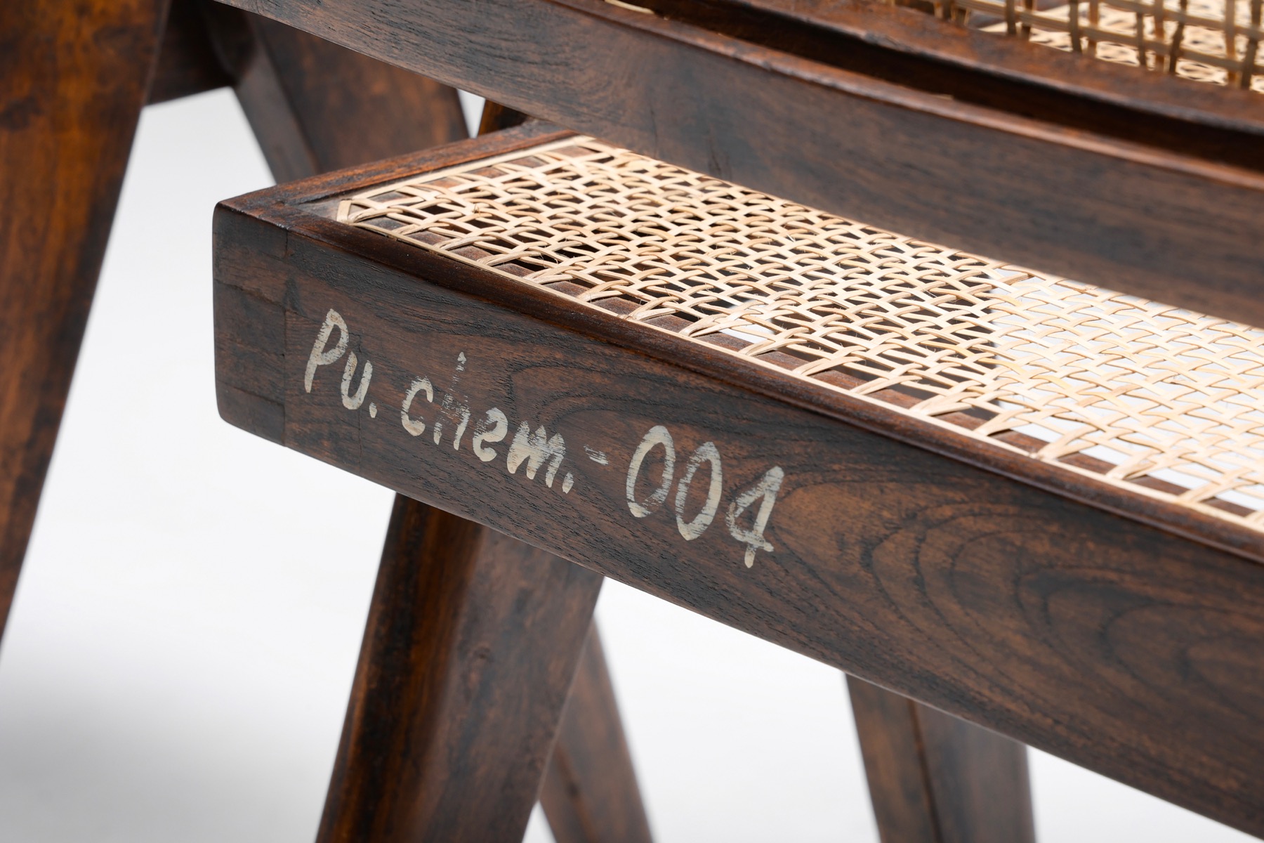 Office Cane Chairs by Pierre Jeanneret - 1955