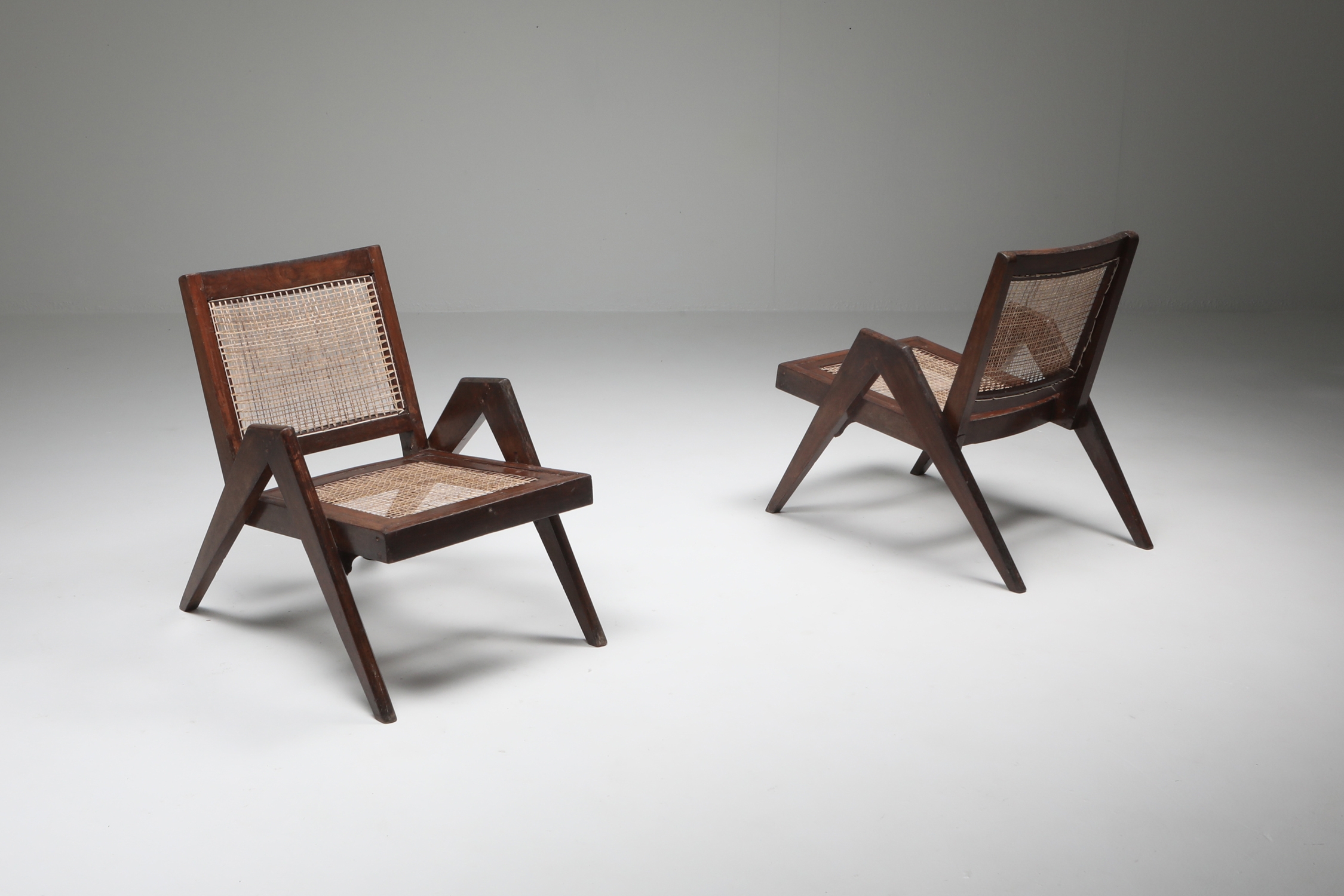 Easy Chairs by Jeanneret, Chandigarh - 1955