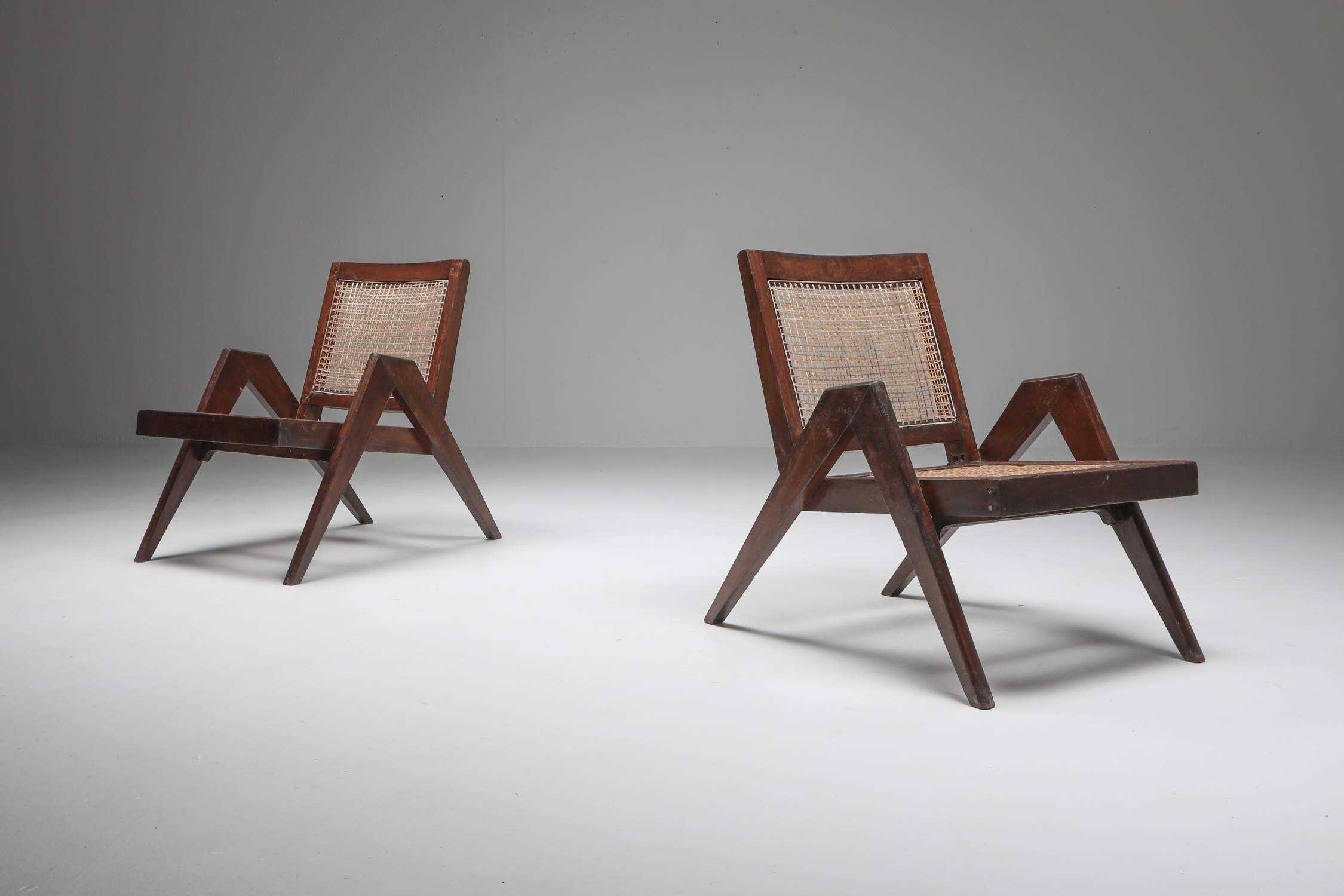 Easy Chairs by Jeanneret, Chandigarh - 1955