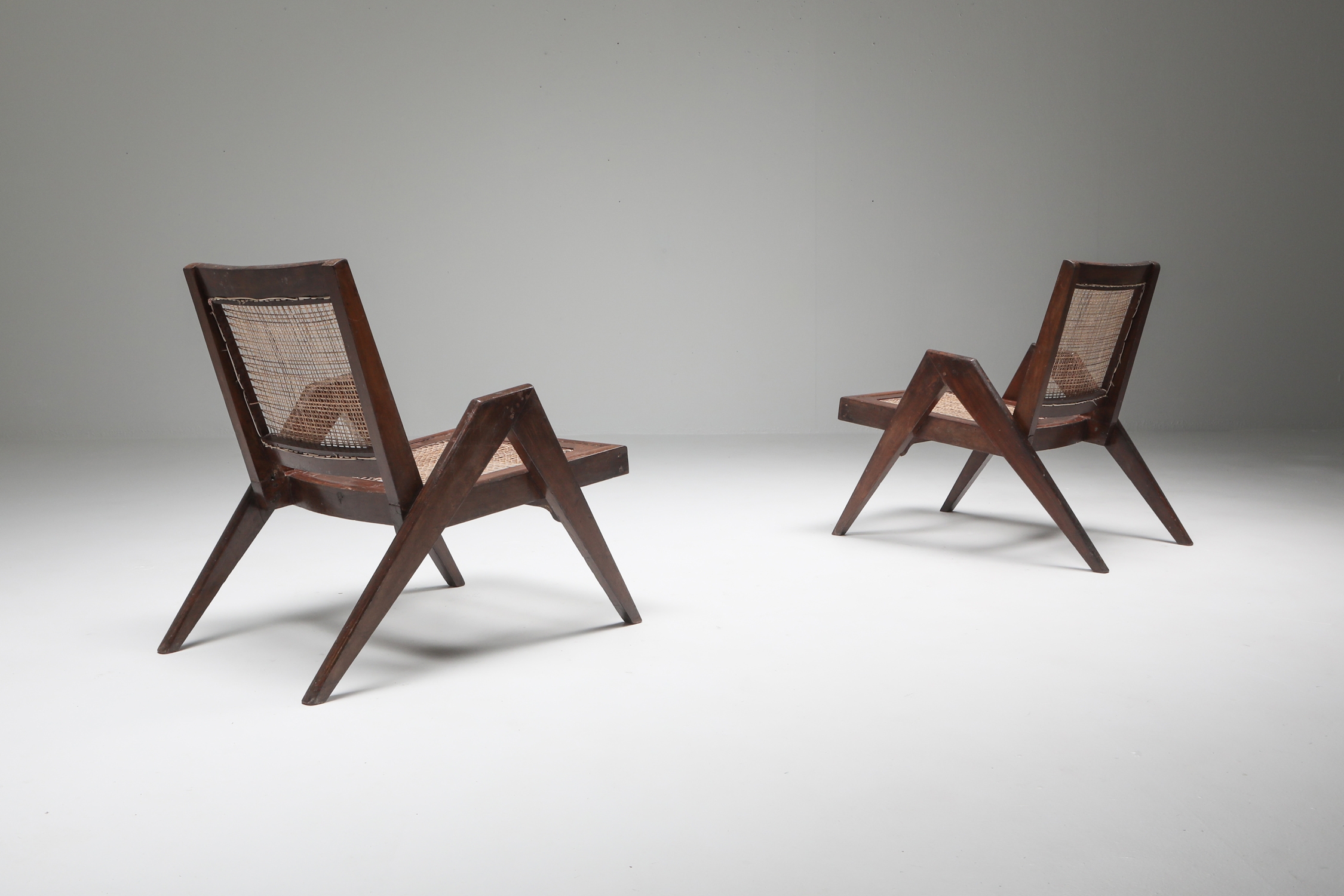Easy Chairs by Jeanneret, Chandigarh - 1955