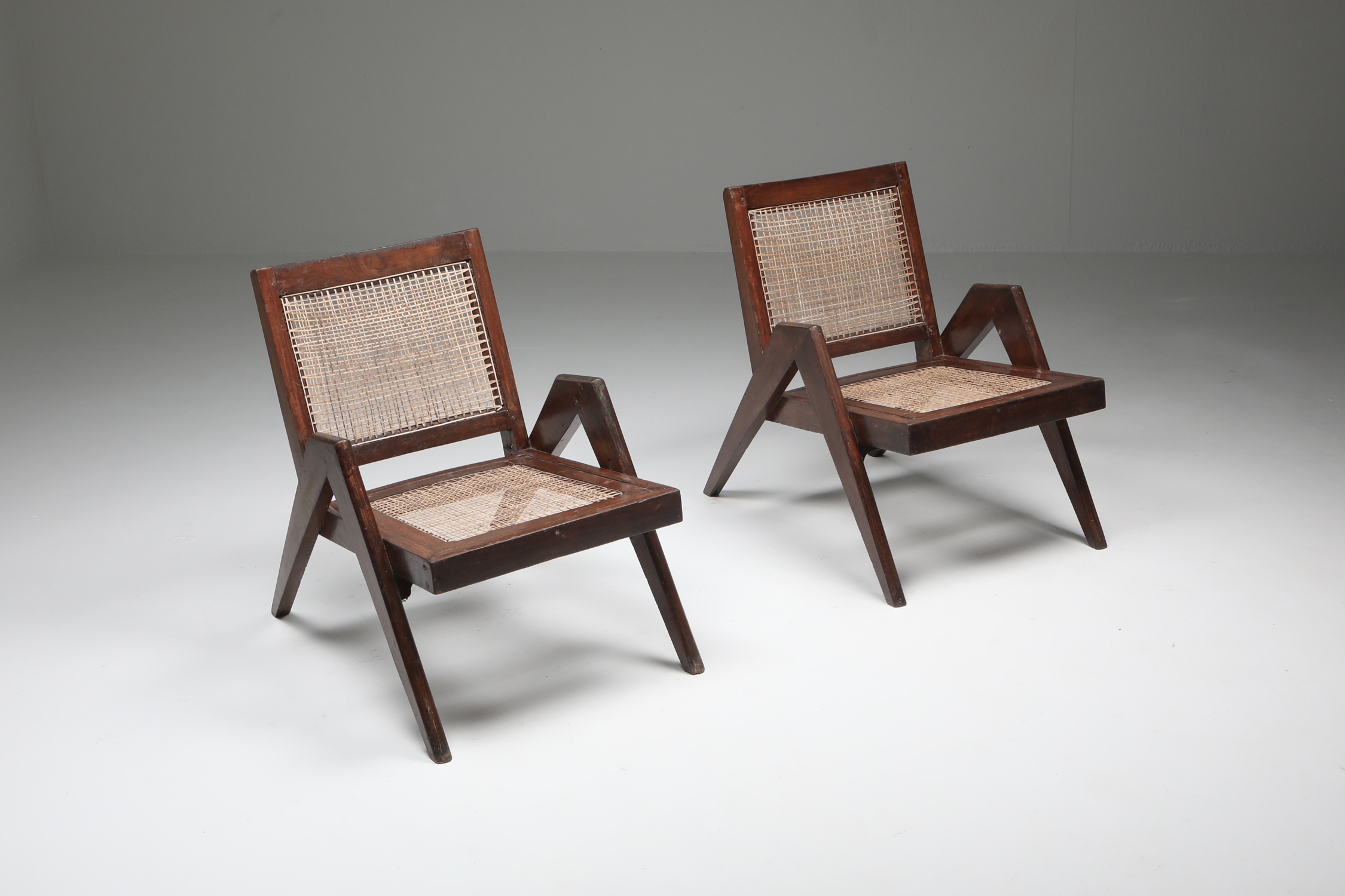 Easy Chairs by Jeanneret, Chandigarh - 1955