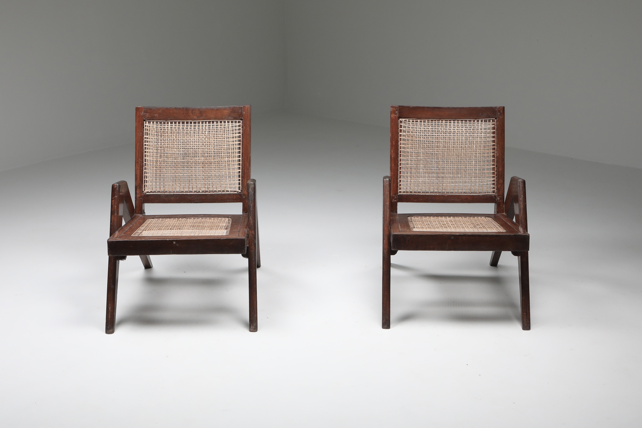 Easy Chairs by Jeanneret, Chandigarh - 1955