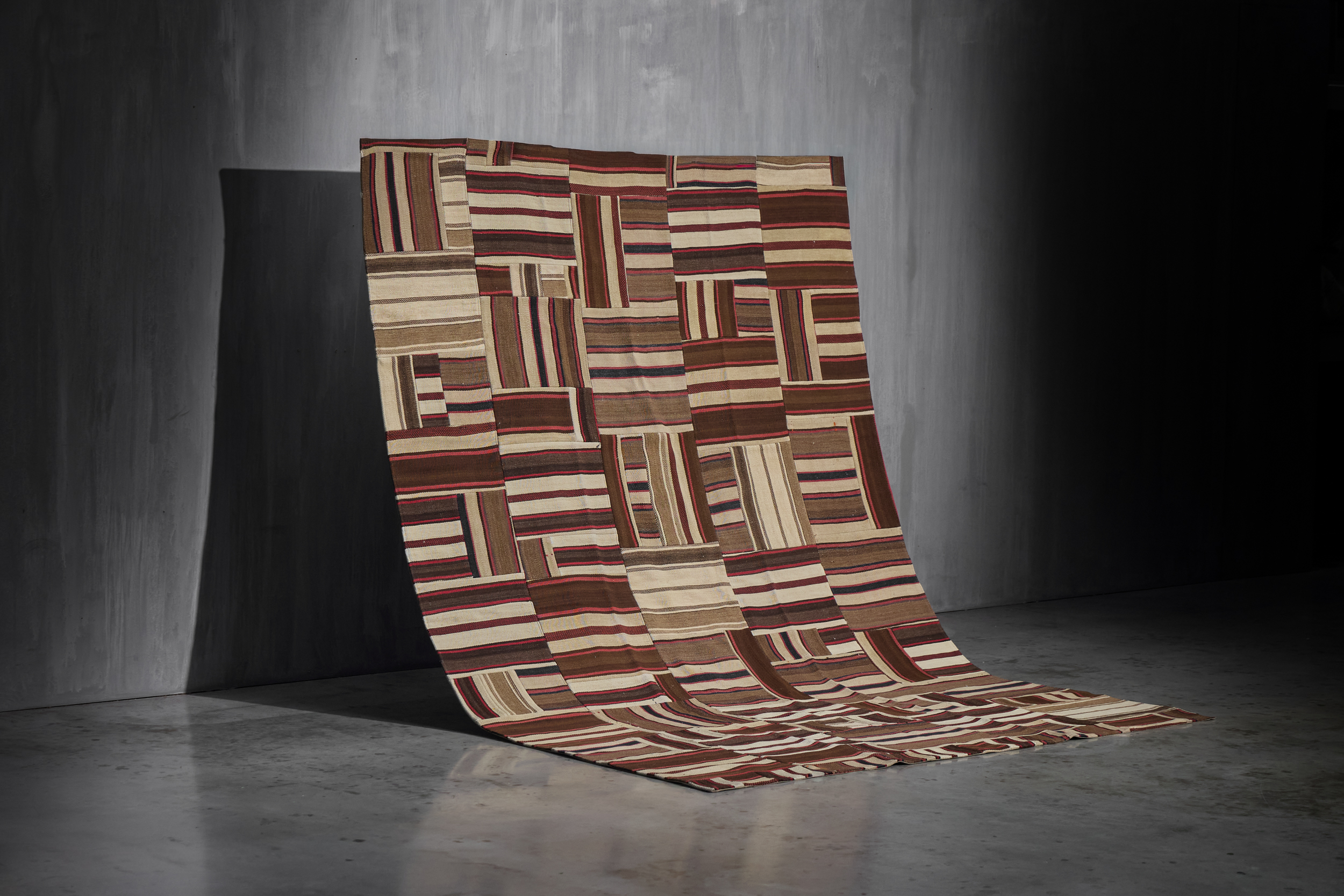 Kurdish Kilim Patchwork Rug, East Anatolia - Circa 1950