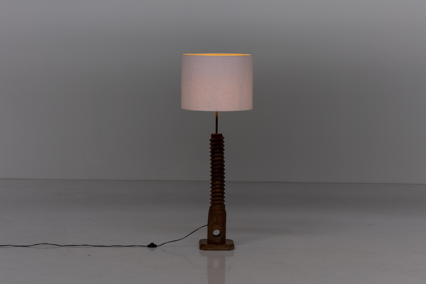 Rustic Art Populaire Floor Lamp - 1950s