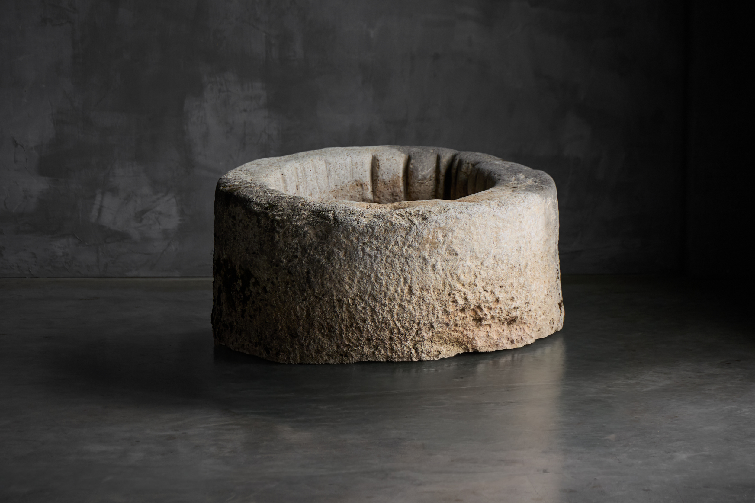 Large Vernacular Stone Basin, Italy - 19th Century