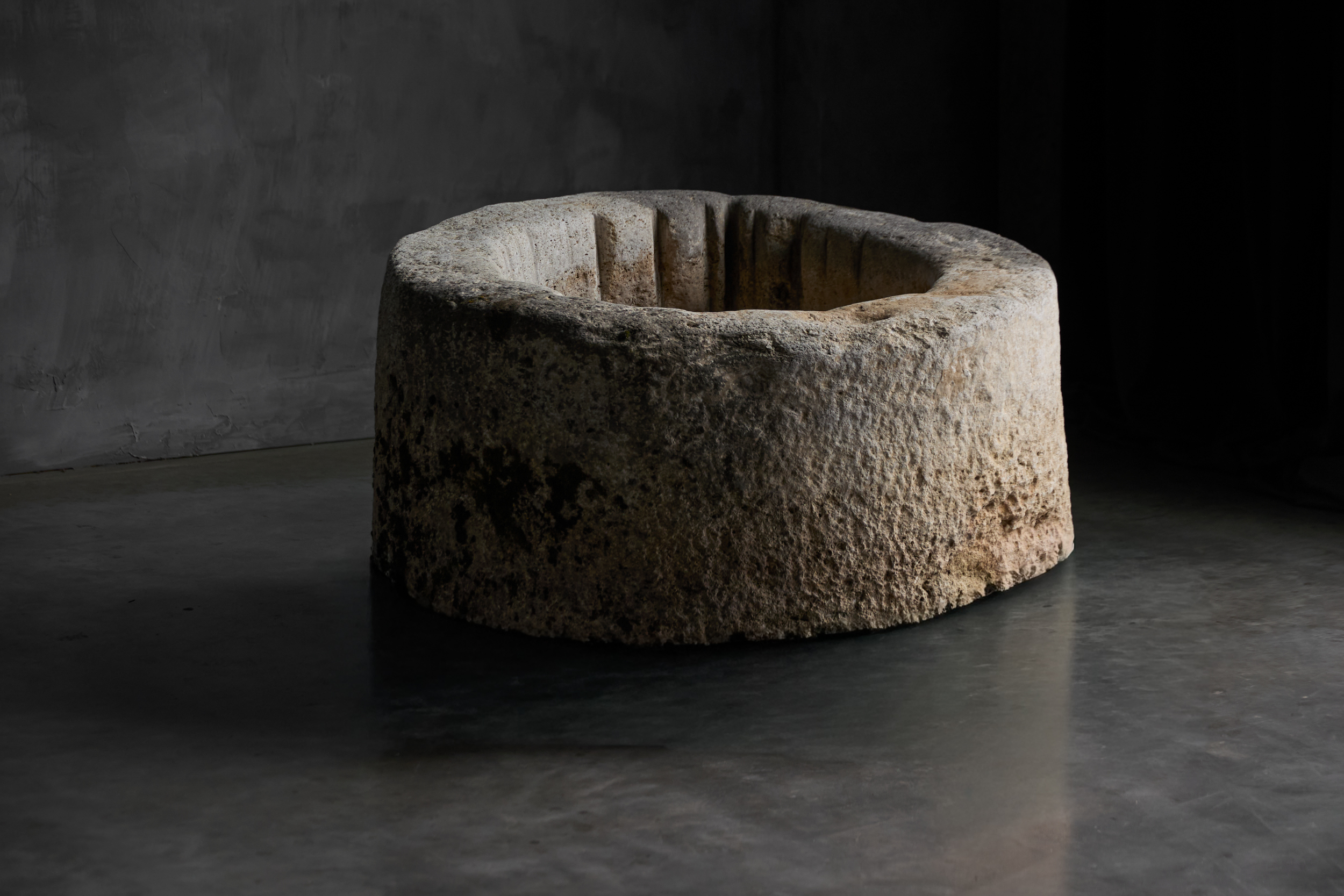 Large Vernacular Stone Basin, Italy - 19th Century