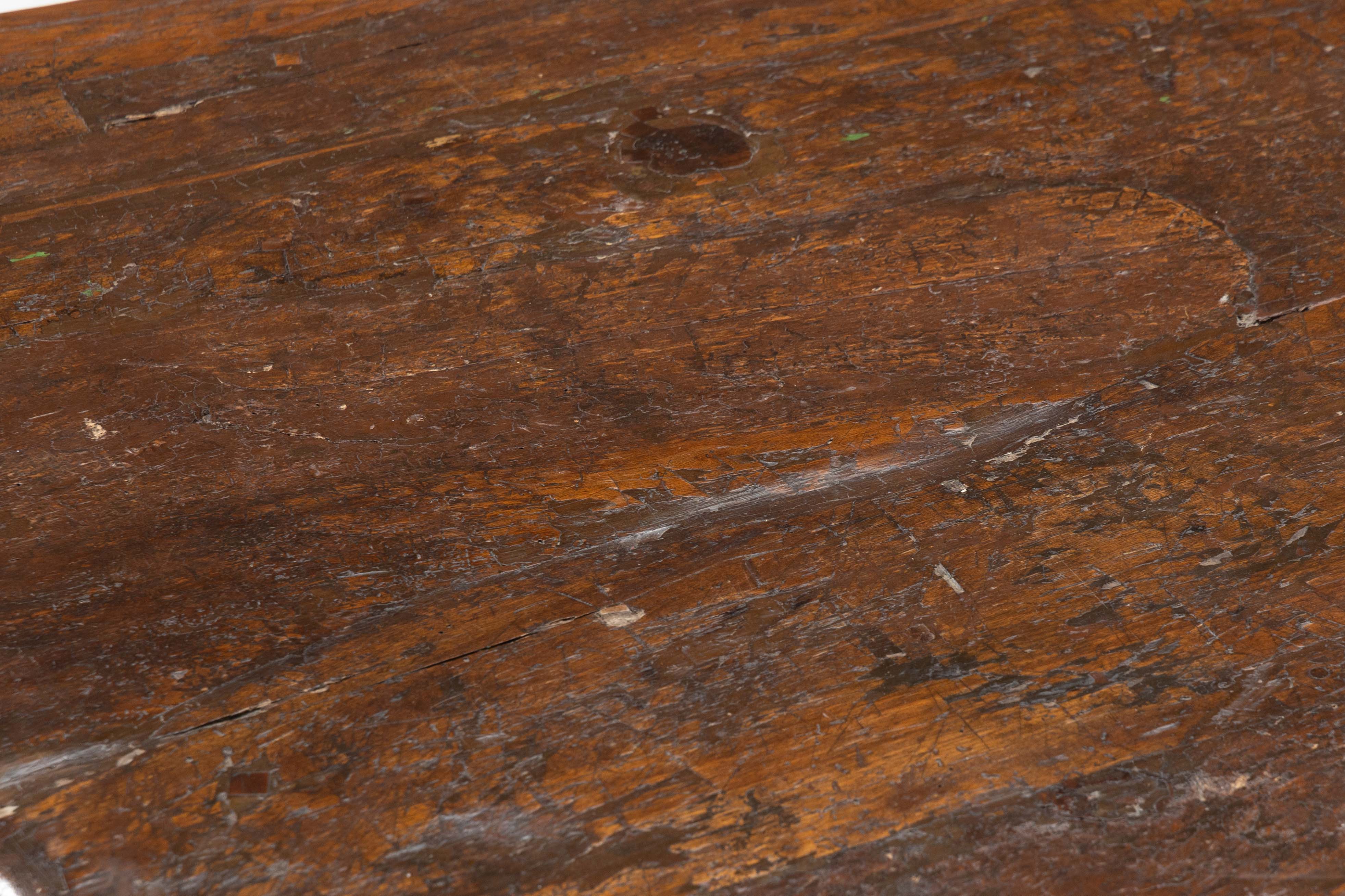 Large Vernacular Trestle Table, France - 19th Century 