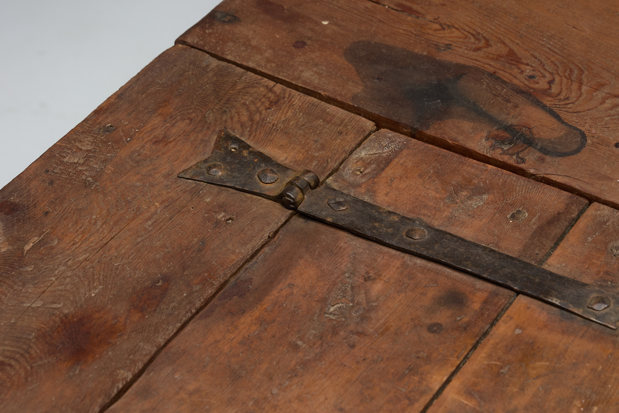 Large Vernacular Wooden Chest, France - 19th Century