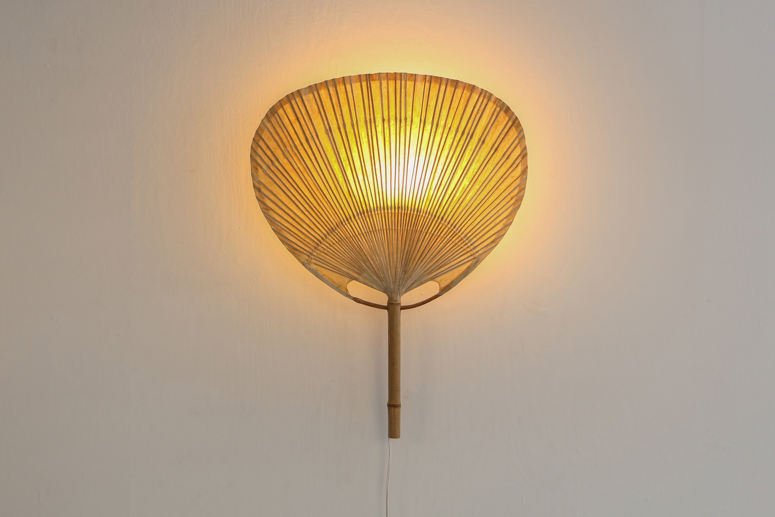 Ingo Maurer 'Uchiwa' Pair of Sconces - 1970's