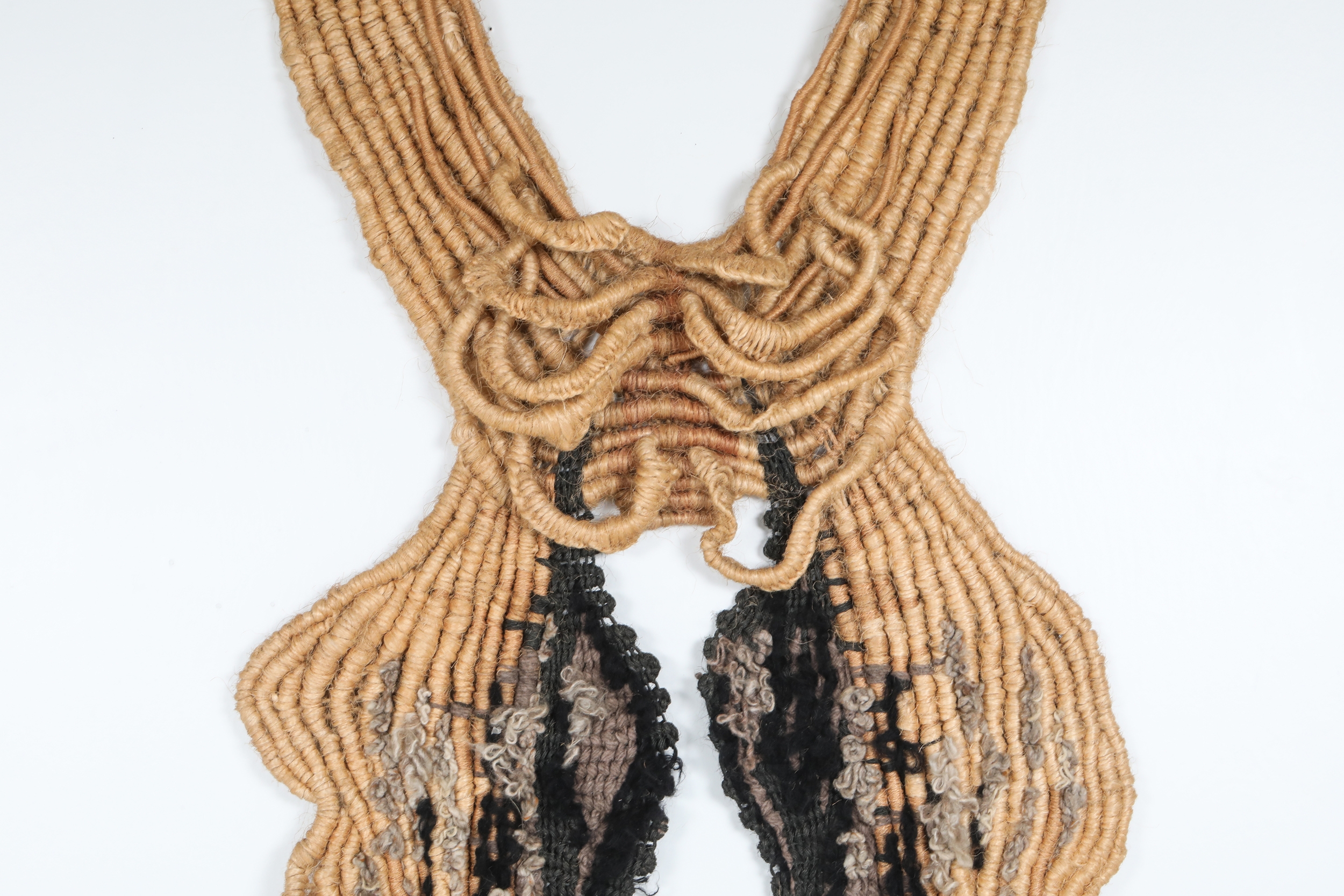 Fiber art tapestry by Opie Boel 'Fertile World' - 1970's