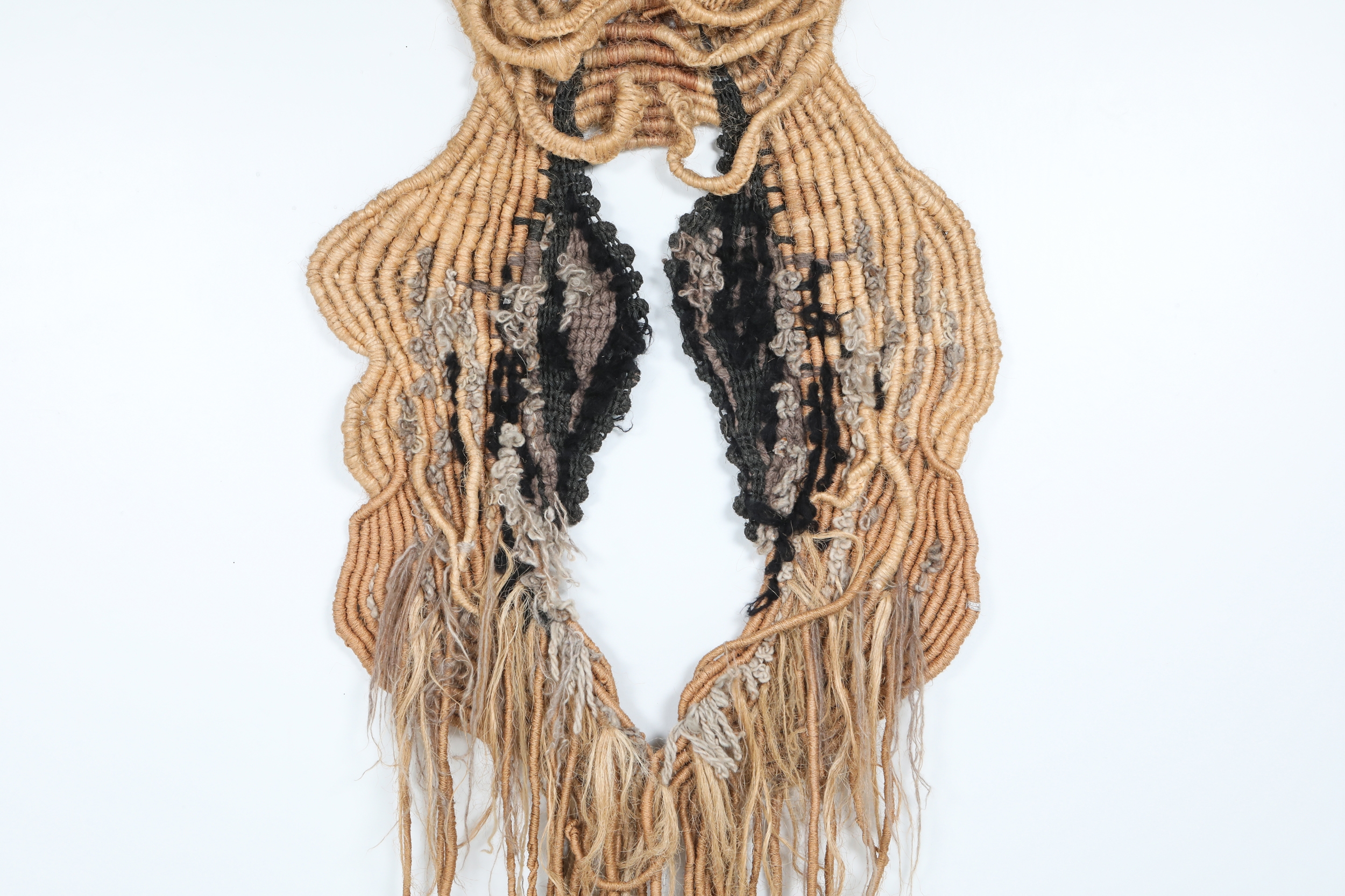 Fiber art tapestry by Opie Boel 'Fertile World' - 1970's