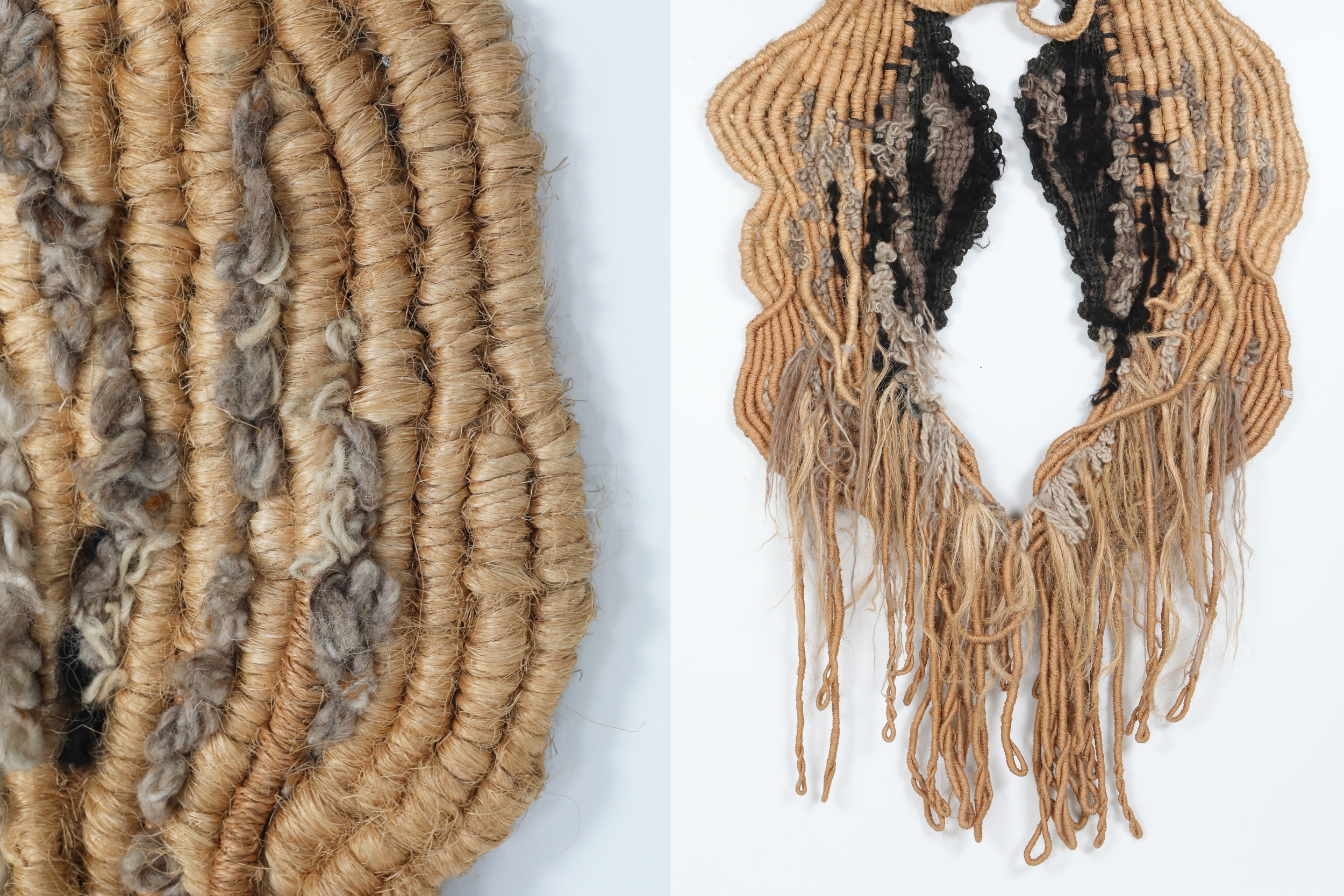 Fiber art tapestry by Opie Boel 'Fertile World' - 1970's