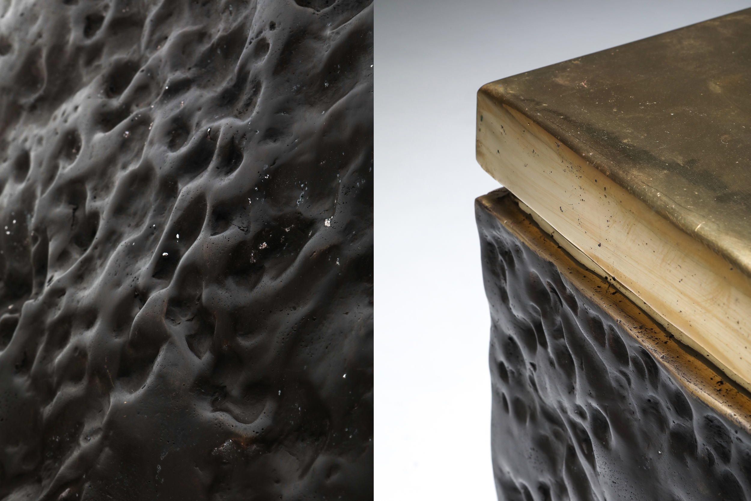 Black and Bronze Lava Stools - 2010