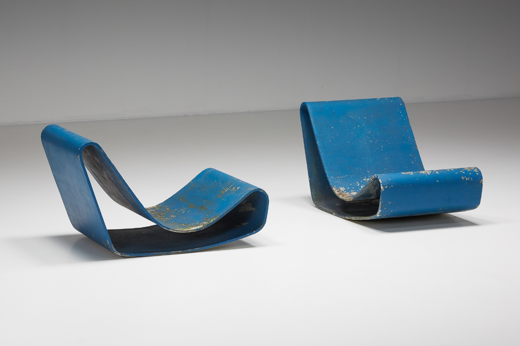 Set of Loop Lounge Chairs By Willy Guhl For Eternit SA - 1950's