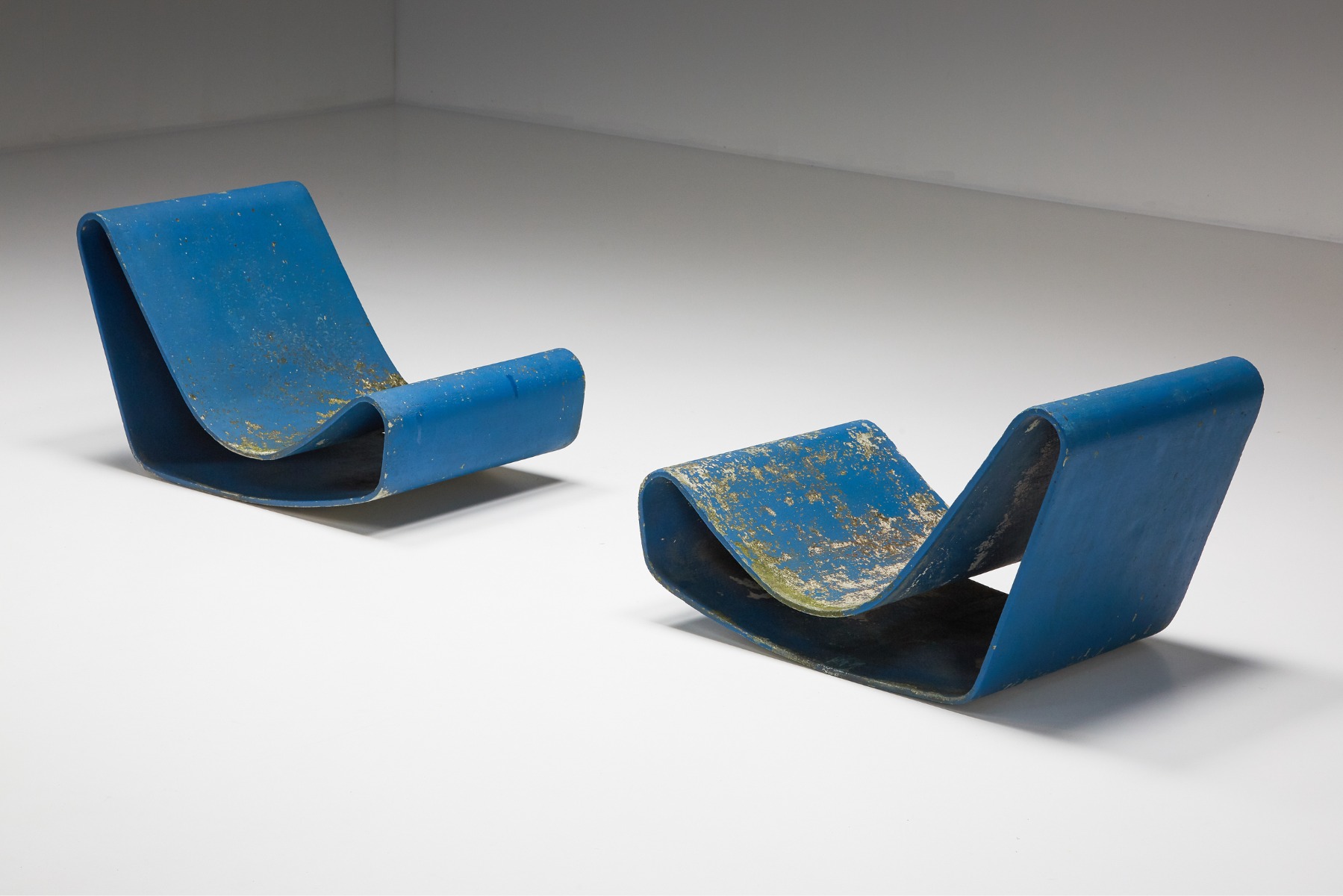 Set of Loop Lounge Chairs By Willy Guhl For Eternit SA - 1950's