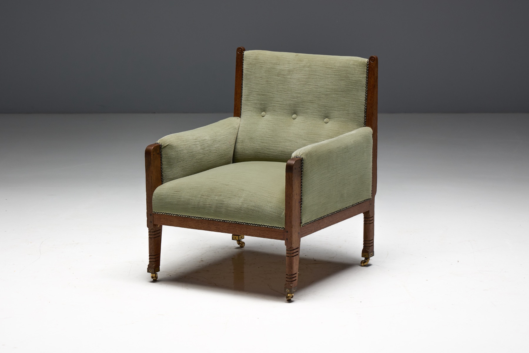 Pair of Lounge Chairs attributed to H.P. Berlage, Netherlands - 1900