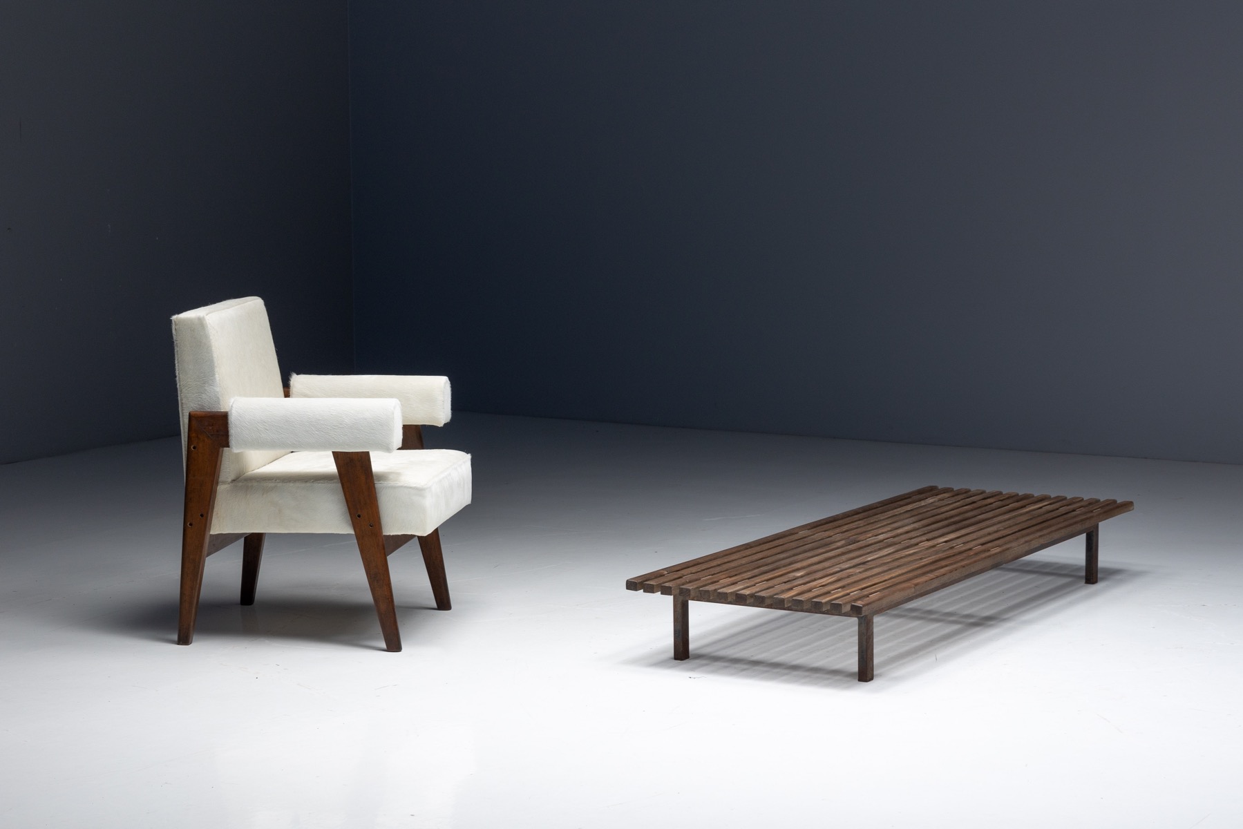 Low Bench by Charlotte Perriand for Cité Cansado - 1958