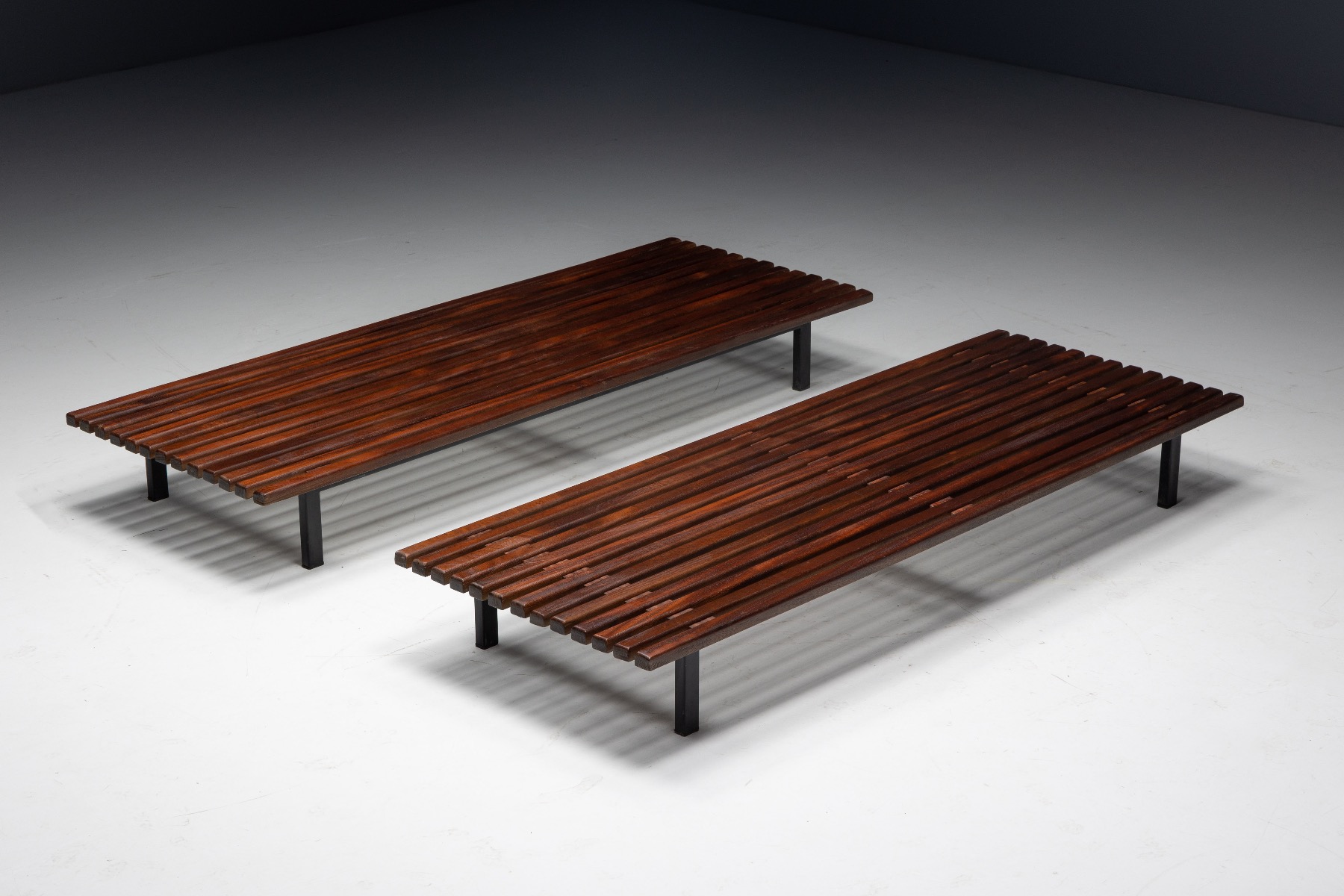 Low Bench by Charlotte Perriand for Cité Cansado - 1958