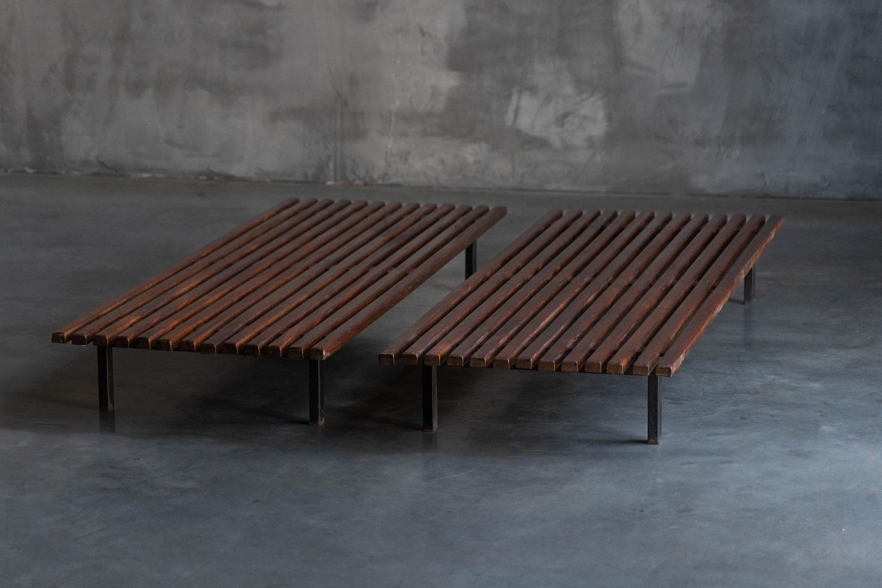 Low Bench by Charlotte Perriand for Cité Cansado - 1958