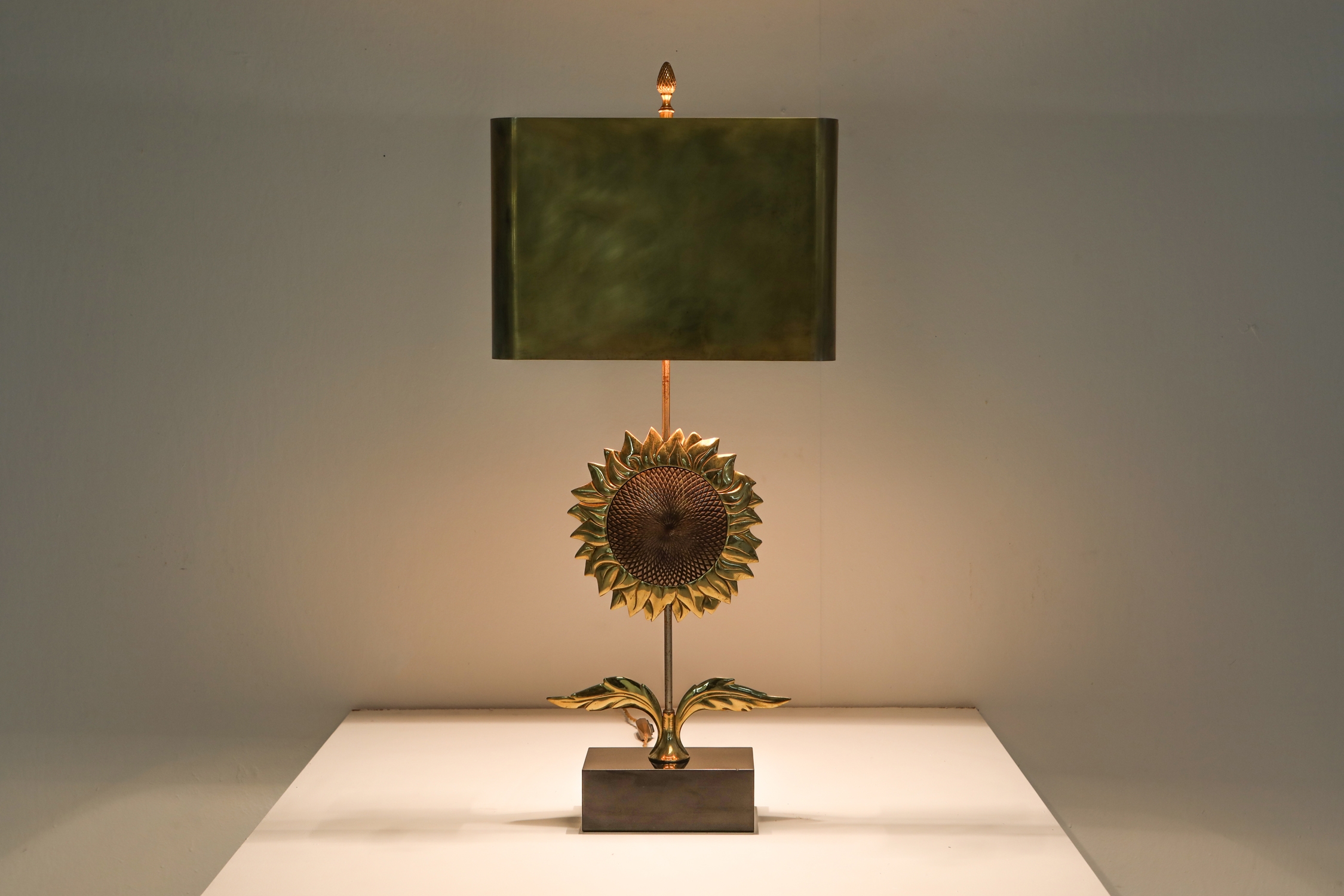 Maison Jansen Sunflower Pair of Lamps - 1970's