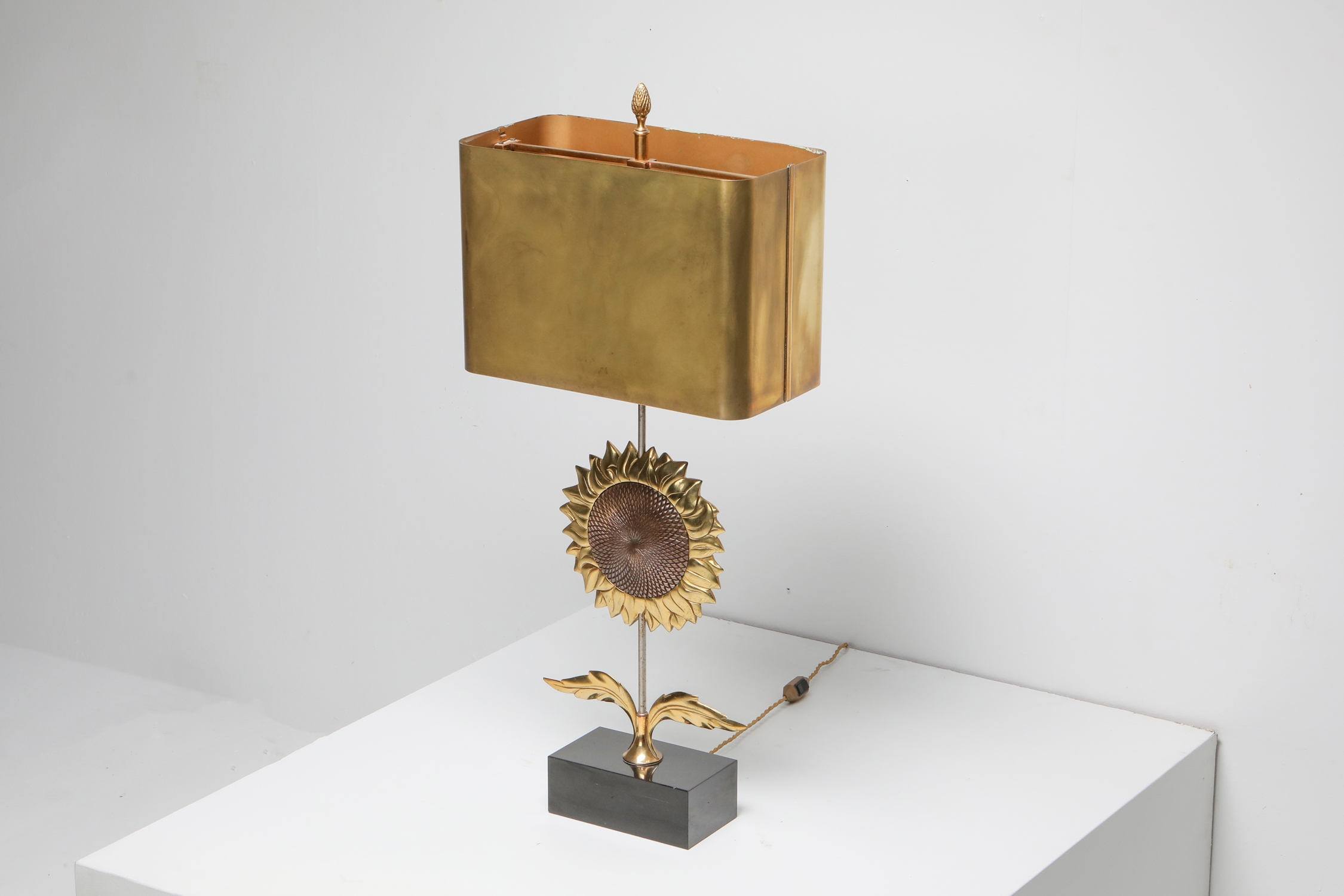 Maison Jansen Sunflower Pair of Lamps - 1970's
