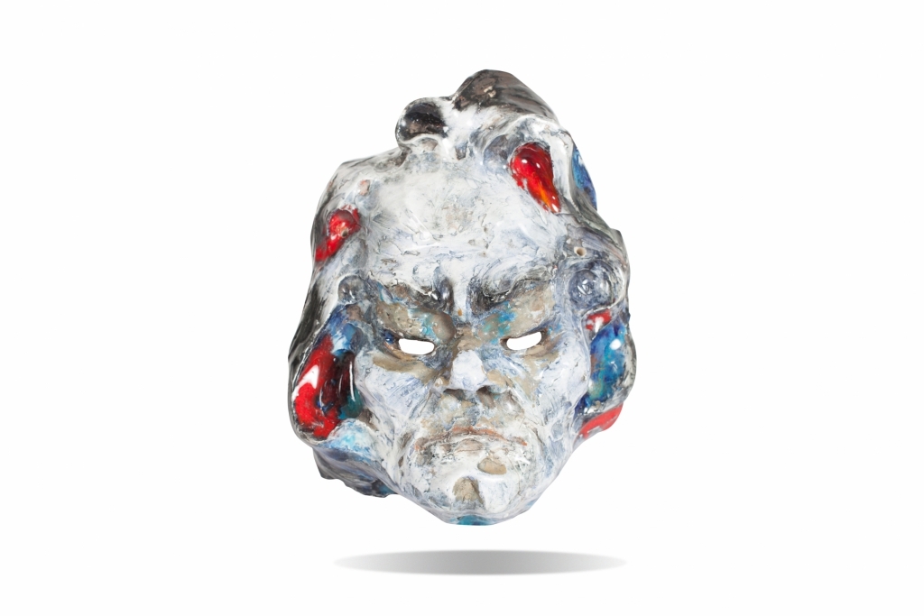 Ceramic Multicoloured Masks, Fontana - 1962