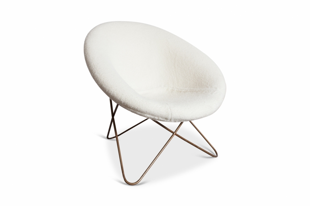 Jean Royère easy chair in Pierre Frey fabric - 1950s